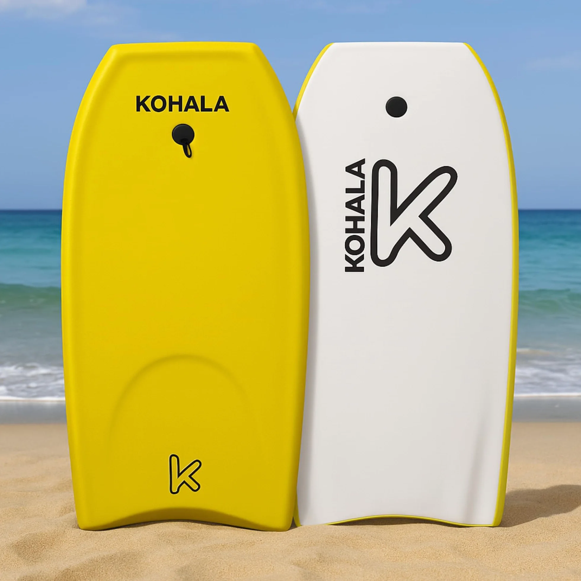 Kohala Bodyboard Tabla 40/42 Pulgadas Amarillo para Niños Adolescentes Adultos