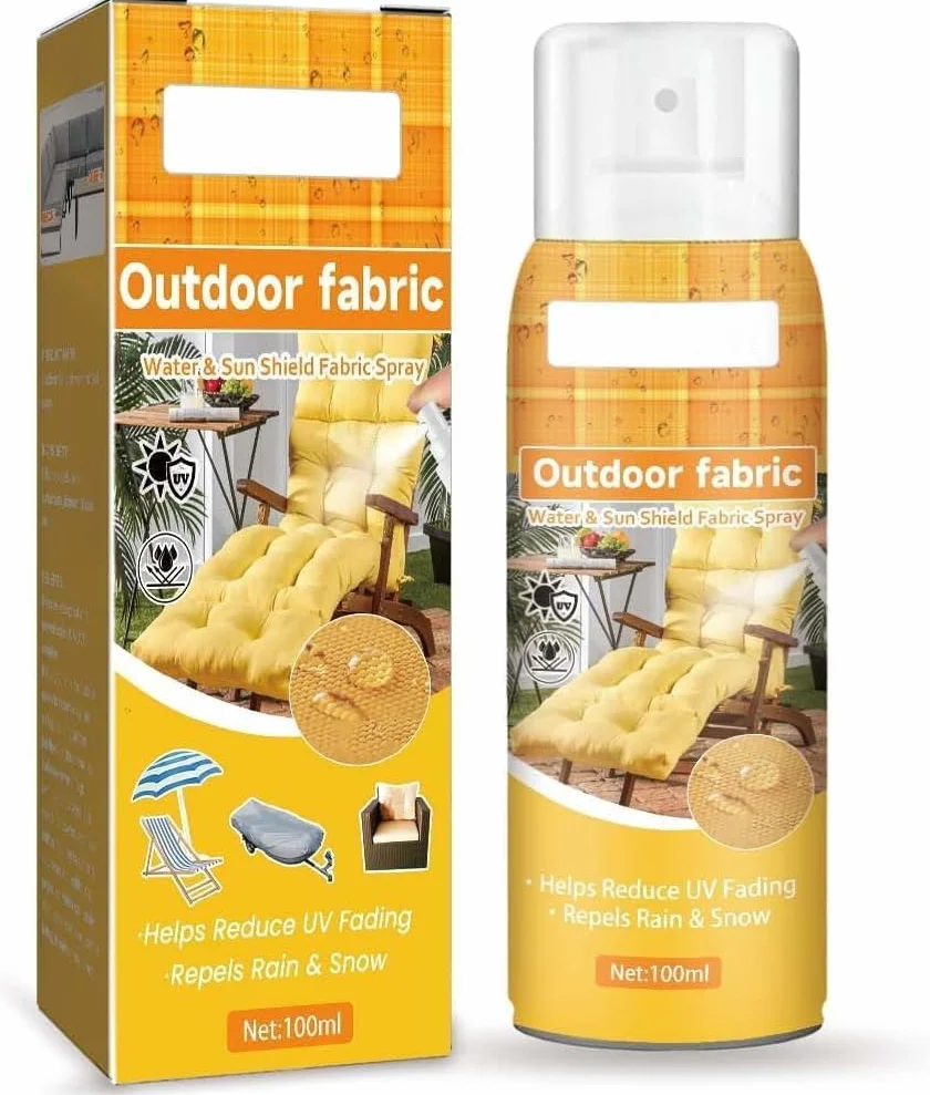 Spray protector de tela para uso en interiores y exteriores, spray protector de sofá, protector de tela para exteriores, repelente al agua para tela, tela impermeable y spray de protección UV