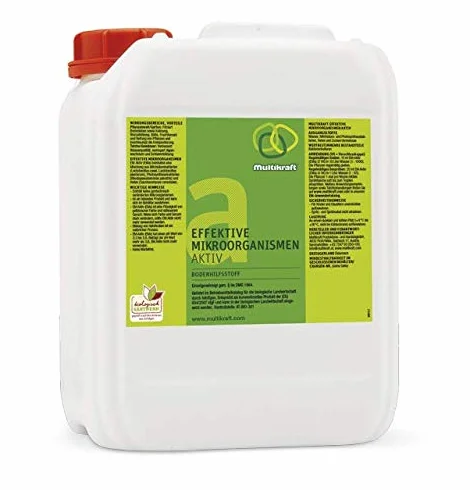 Multikraft EMa 25 litros, auxiliar para el suelo con microorganismos eficaces para jardín, estanque y compost