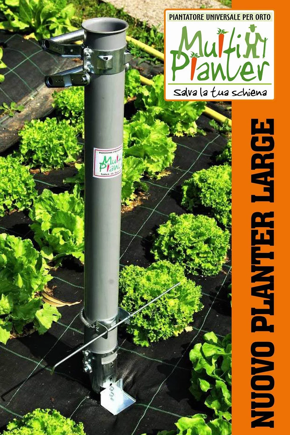Plantador para la siembra de semillas, bulbos y plantas de hasta 65 mm