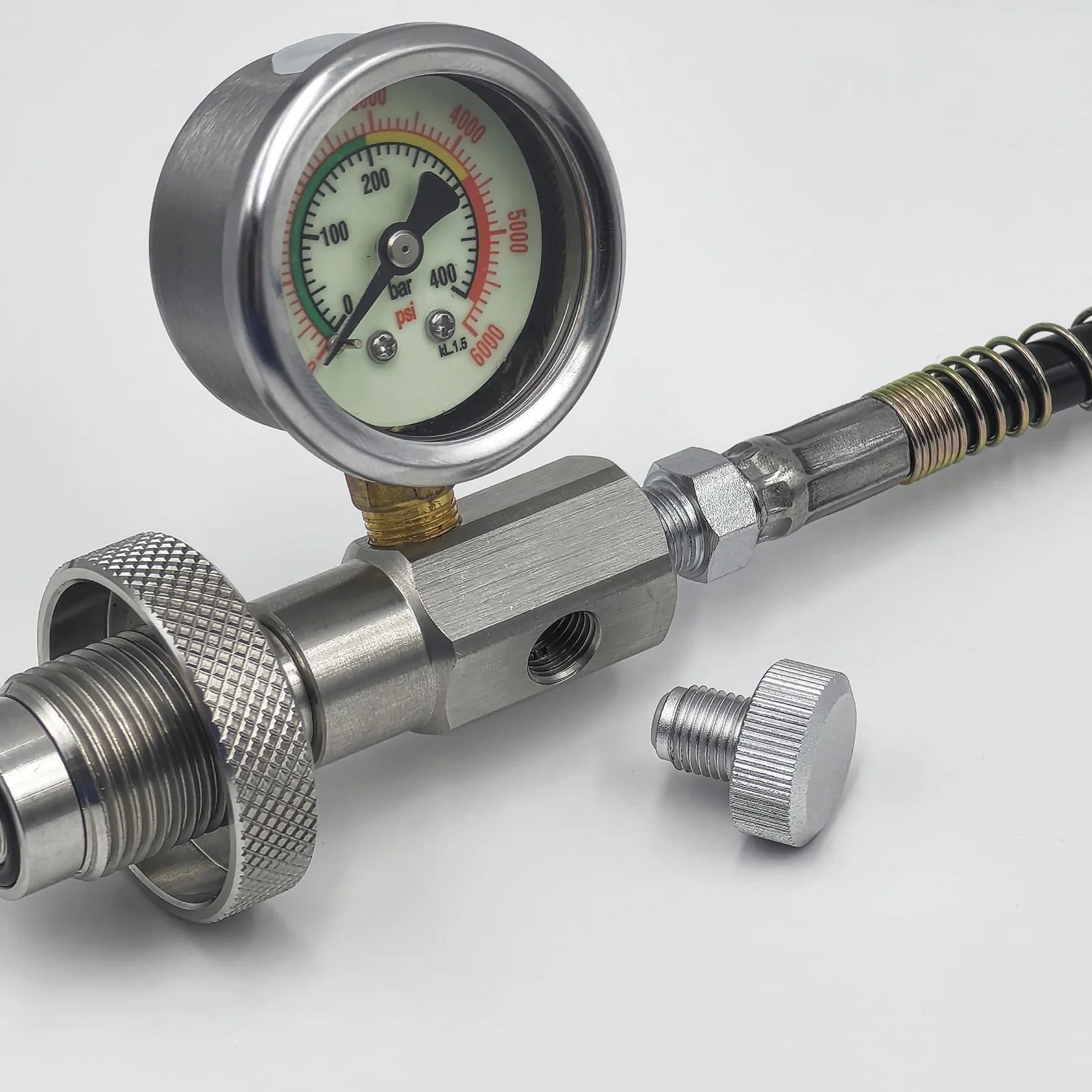 DRYHTEN Depósito de cilindro de aire comprimido G5/8 (5/8BSPP) DIN adaptador de válvula HPA