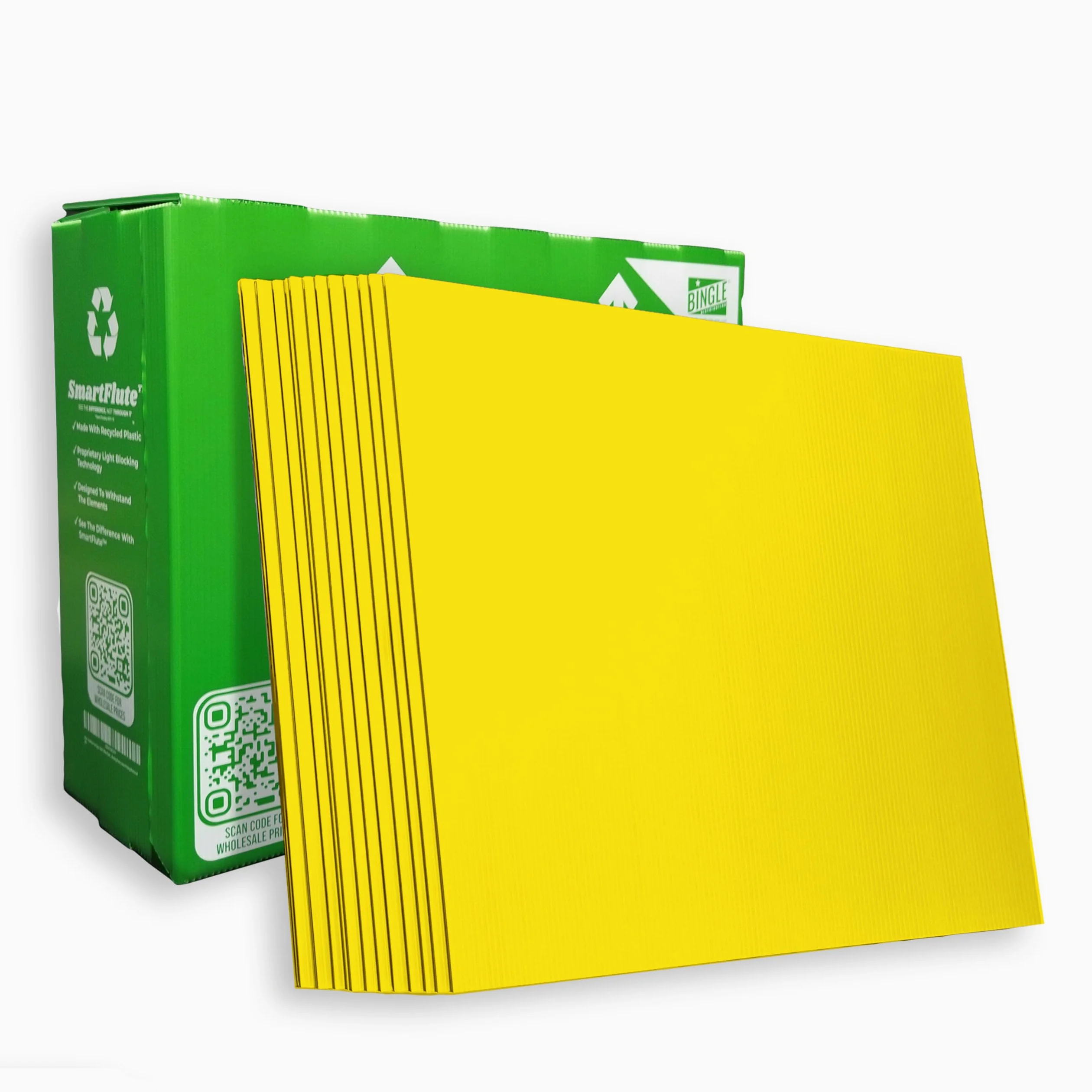 VIBE INK - Señales en Blanco de 4 mm, Hojas de plástico Corrugado Interiores y Exteriores, Paquetes a Granel