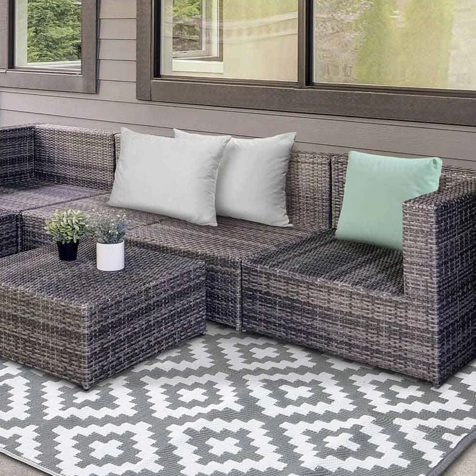 Tapete exterior rectangular reversible
