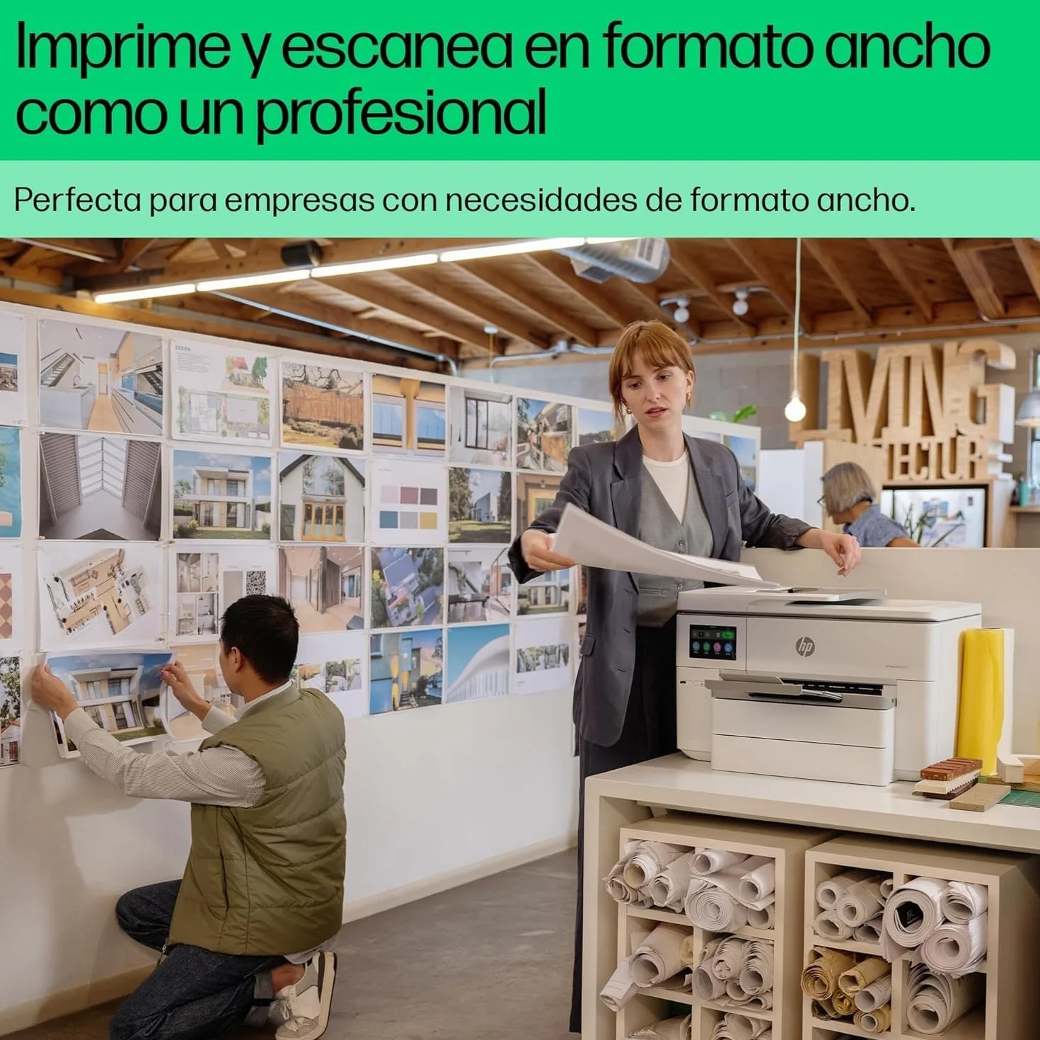 HP OfficeJet Pro 9730e Impresora multifunción A3 Tinta Doble Bandeja Automática Wi-Fi Instant Ink