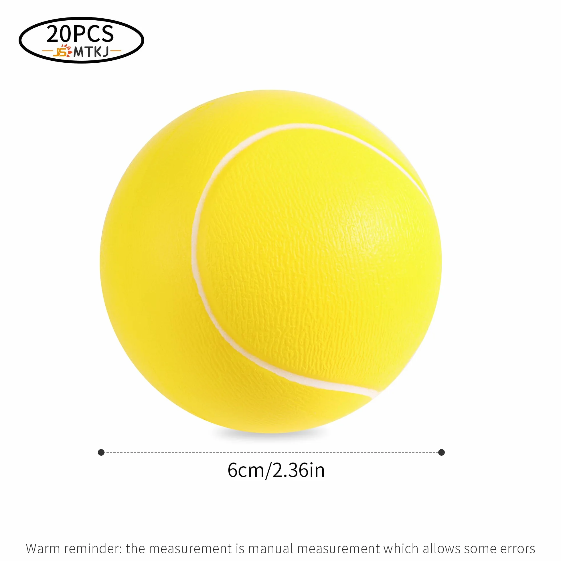 Pelotas de Tenis de Espuma JSMTKJ - 12 Piezas Deportivas de Esponja y Rebote Suave