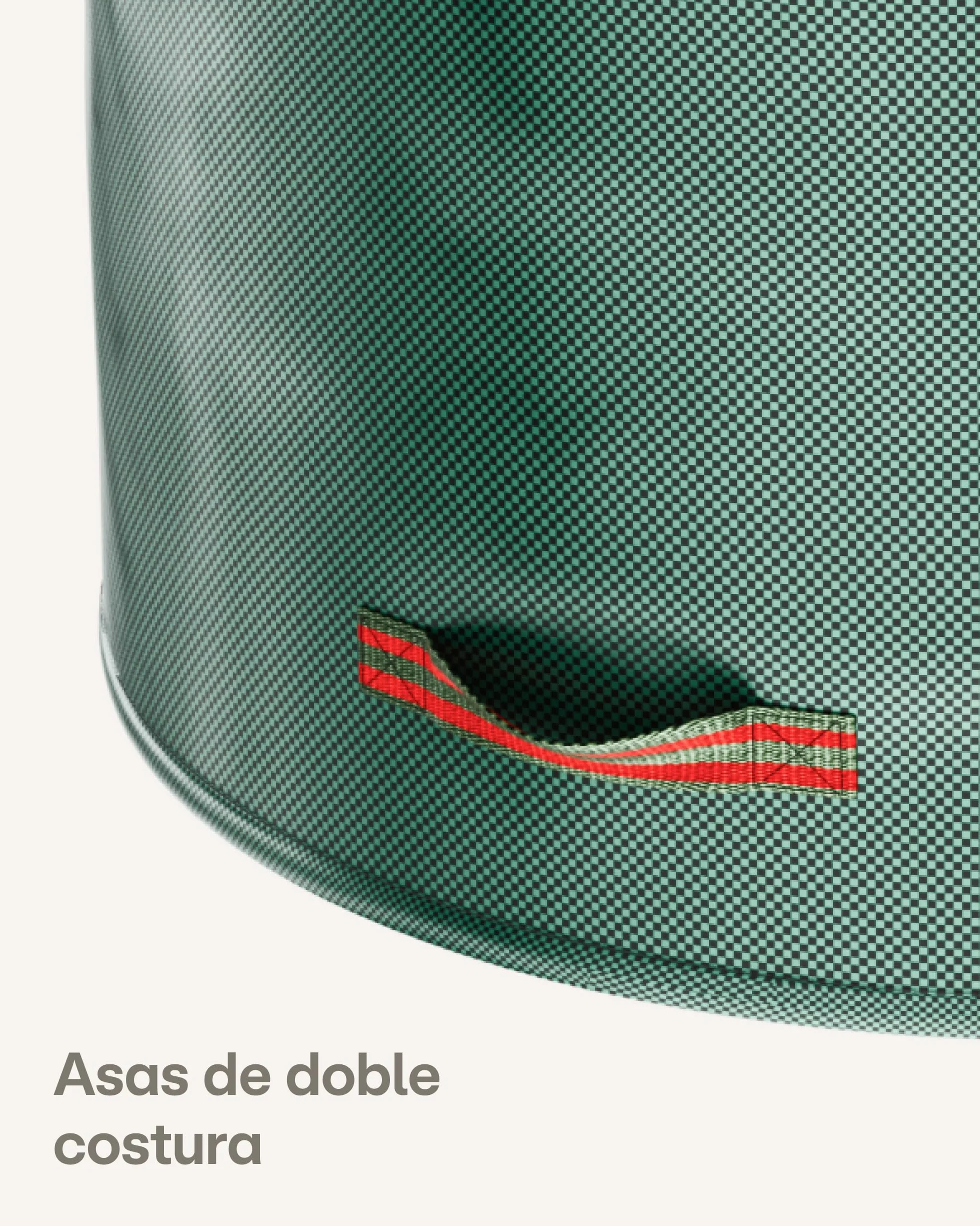 Praknu 3 Bolsa Jardin 300 L - Bolsa Basura Jardin Con 4 Asas Resistentes - Estable - Plegable - Reutilizable - Robusto Polipropileno