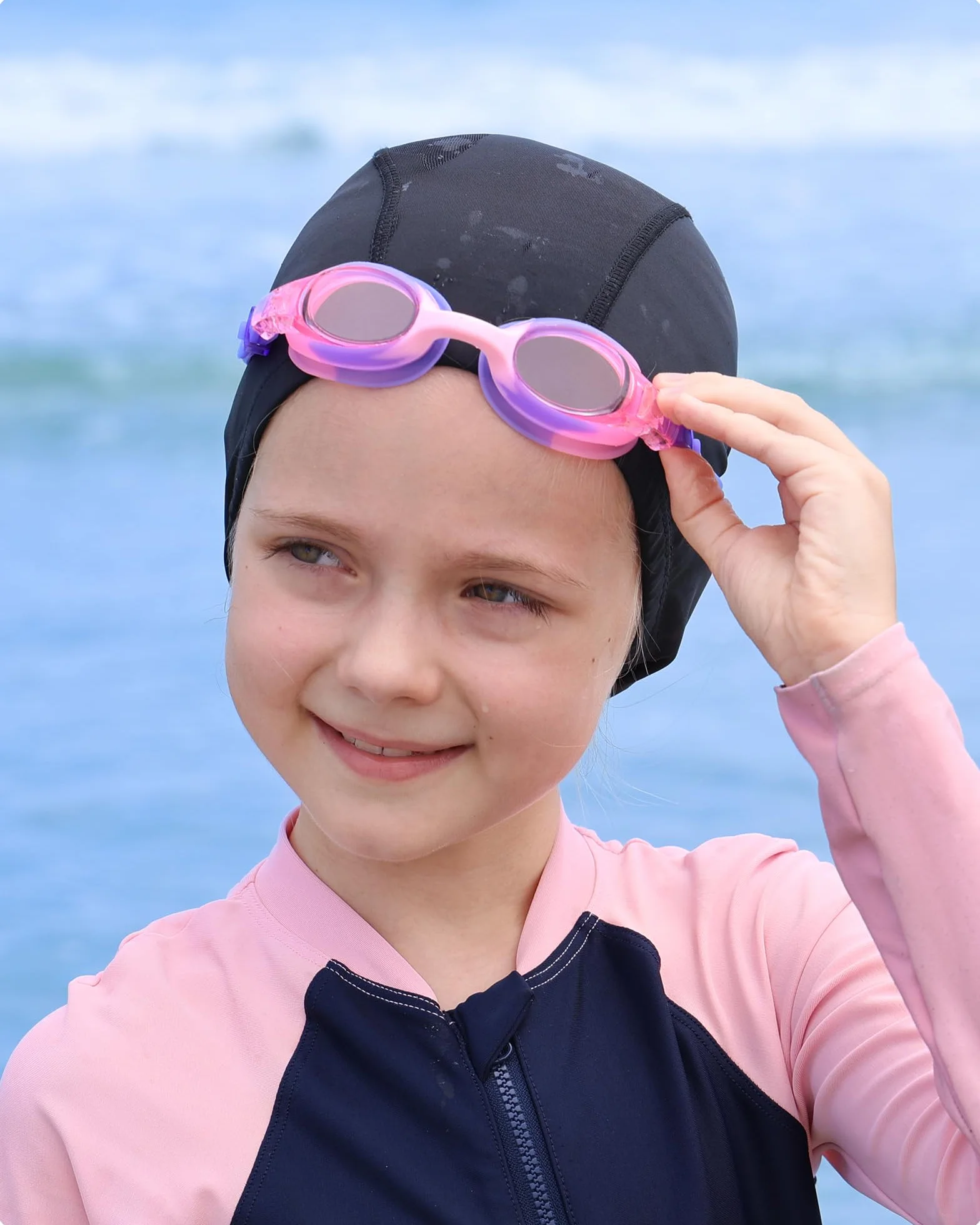 Gafas de Natación Findway 2 Piezas para Niños 4-12 Años Silicona Antivaho UV