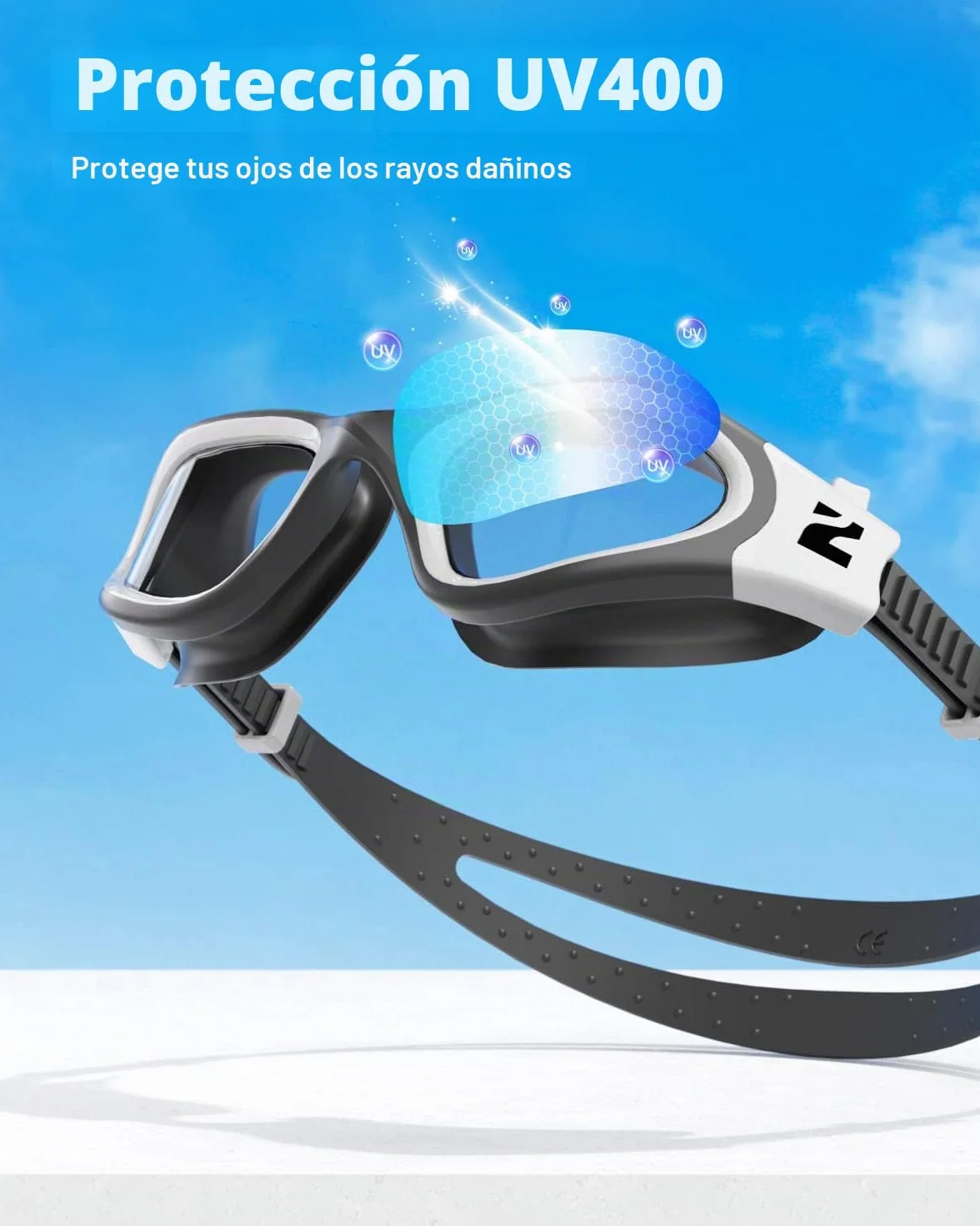 ZIONOR Gafas de natación G1 SE antivaho para adultos
