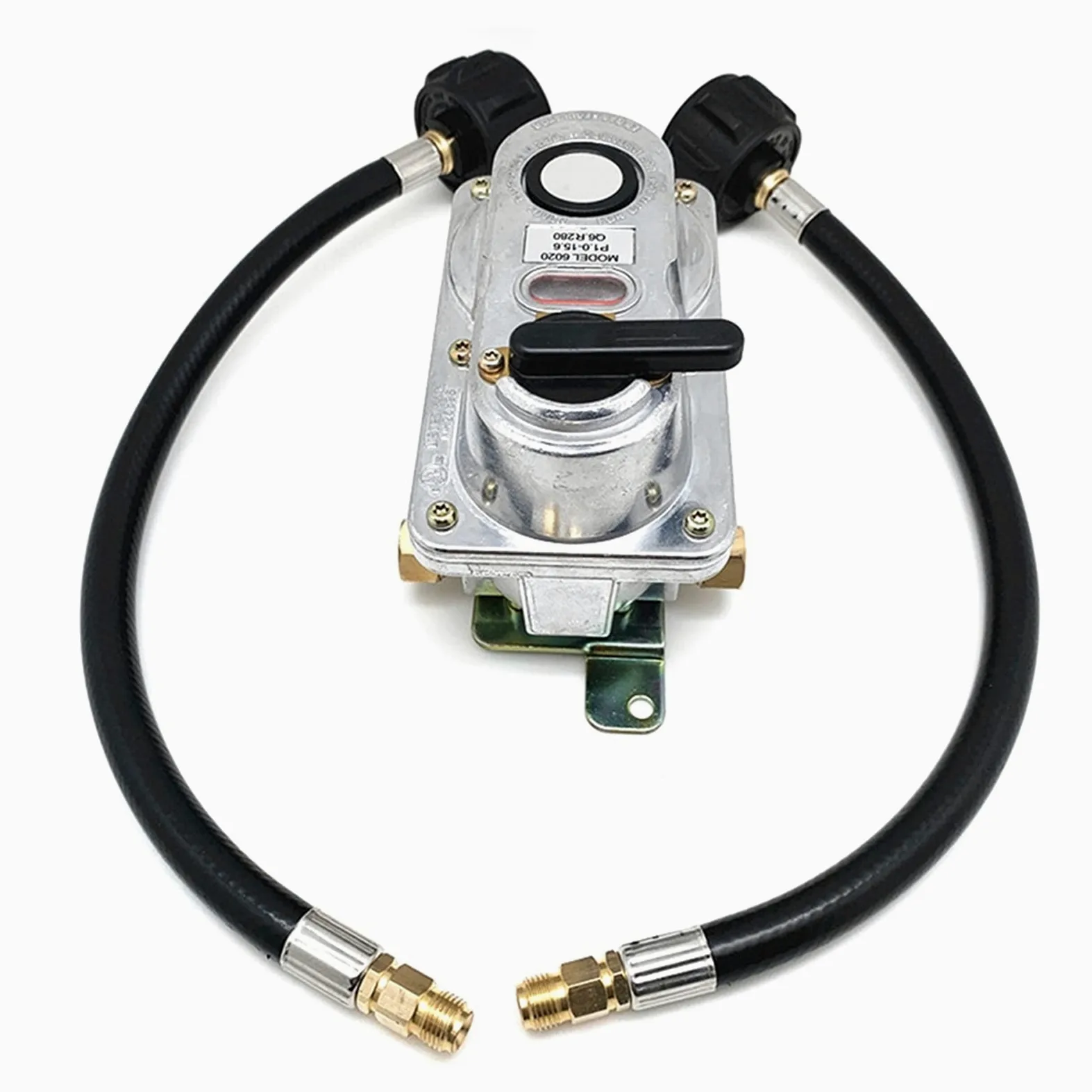 Rv Regulador de propano, cambio automático de 2 etapas Lp Regulador de gas propano de alta presión apto Compatible With Rv Camper de remolques