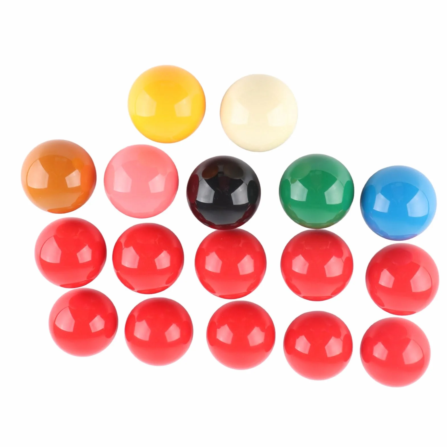 BuyWeek Bolas de Billar Juego de Billar Snooker Ball 17 Piezas 57.2mm Resina