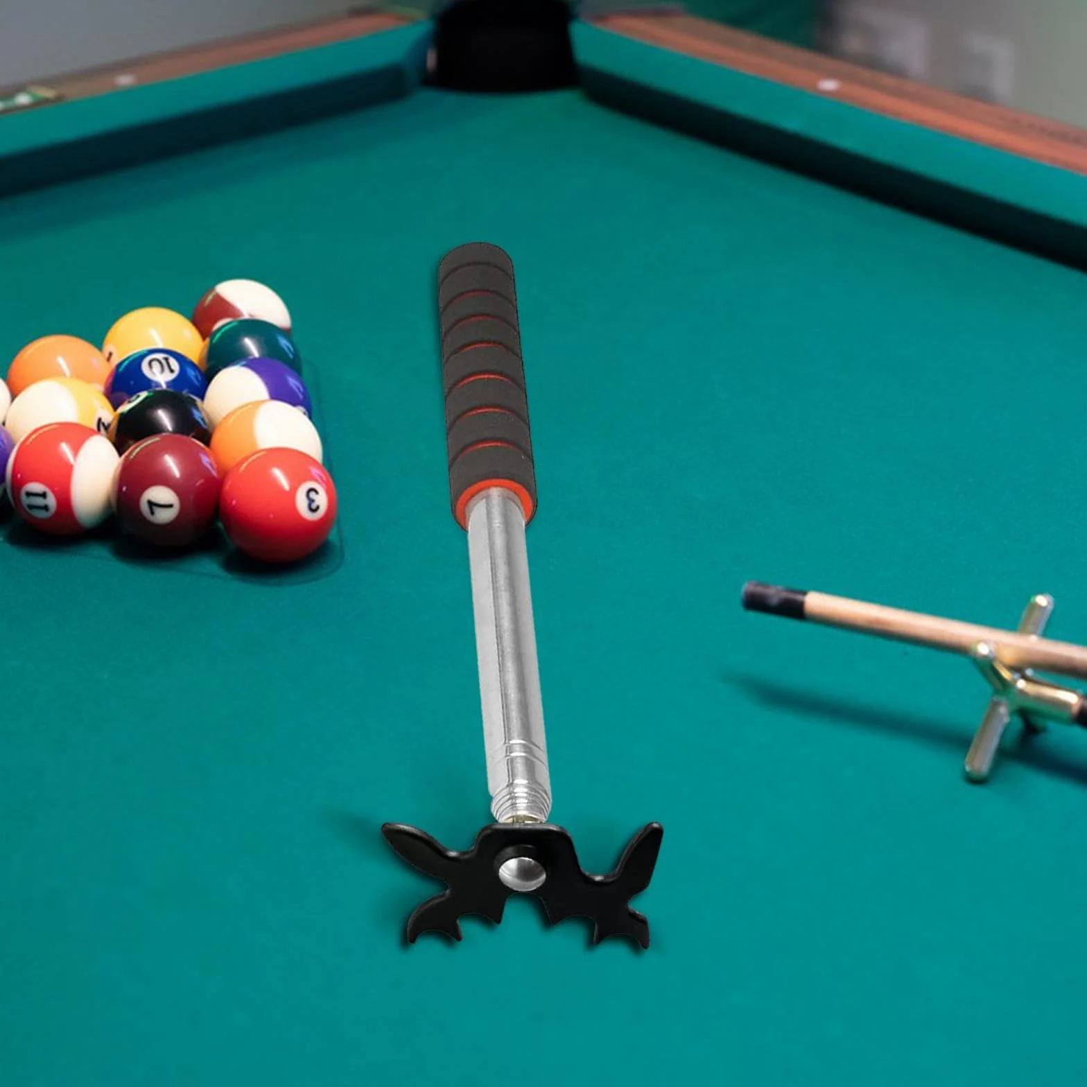 Rockible Puente para Taco de Billar, Reposa Tacos de Snooker, Longitud Ajustable, Portátil