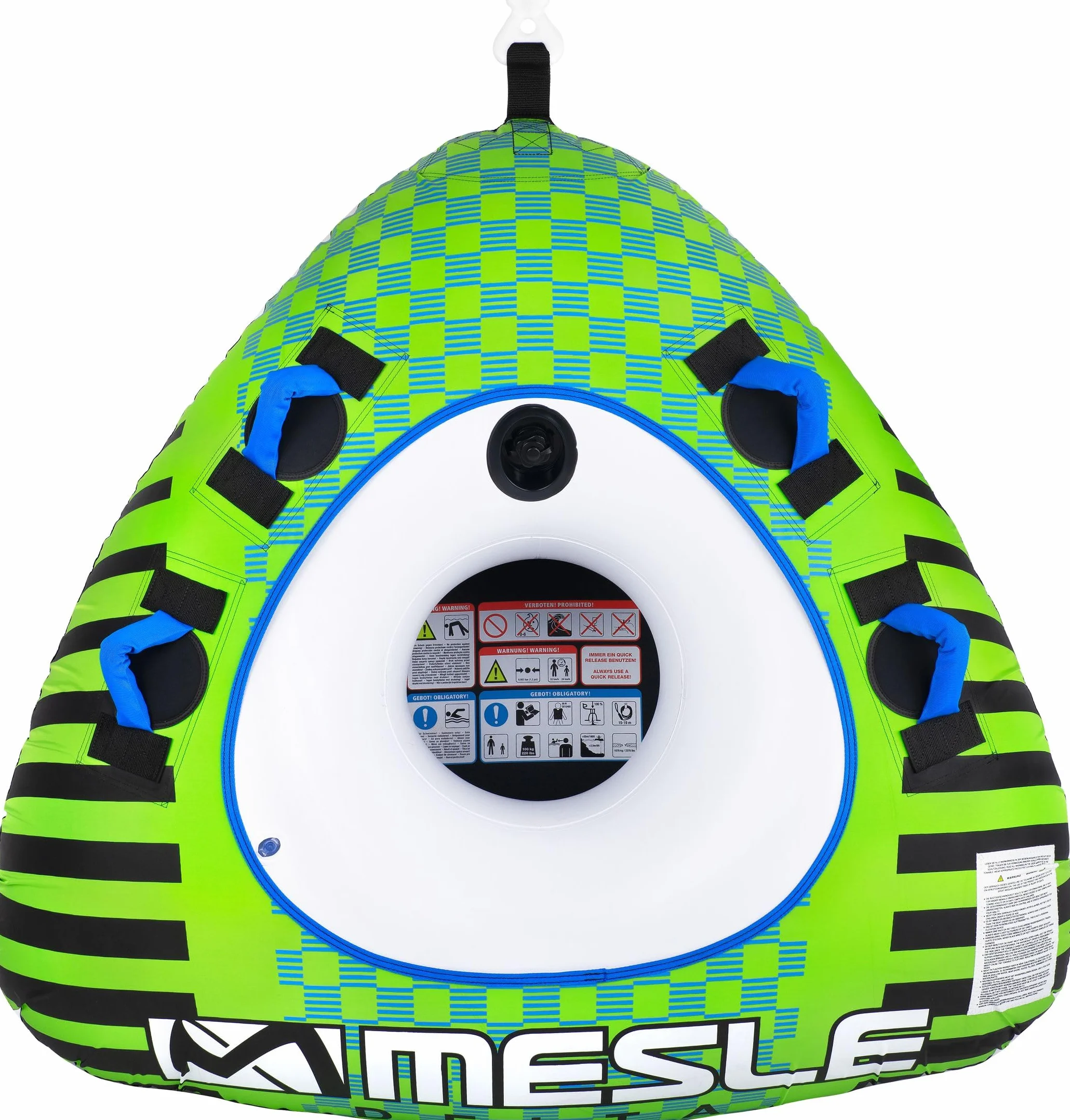 Mesle Delta Towable Tube 1 Person Donut Inflable Anillo Agua Barco