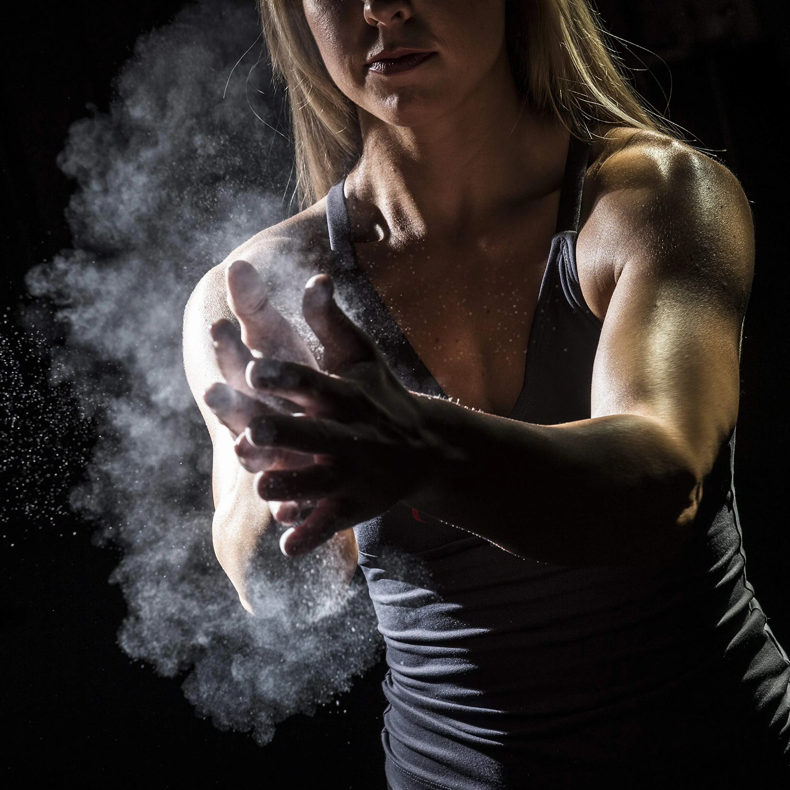 ProsourceFit Gym Chalk Magnesium Carbonate 1lb 8 Blocks for Weightlifting Gymnastics Rock Climbing