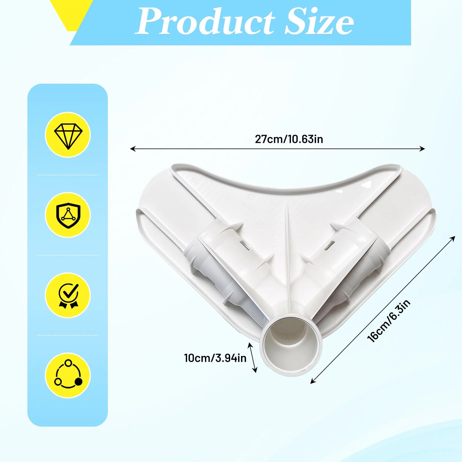 Sharplace Hardware de Esquina de Marco de Piscina Hardware Multifunción Compacta de Reemplazo Resistente Junta de Esquina de Reemplazo para Piscinas de Jardín