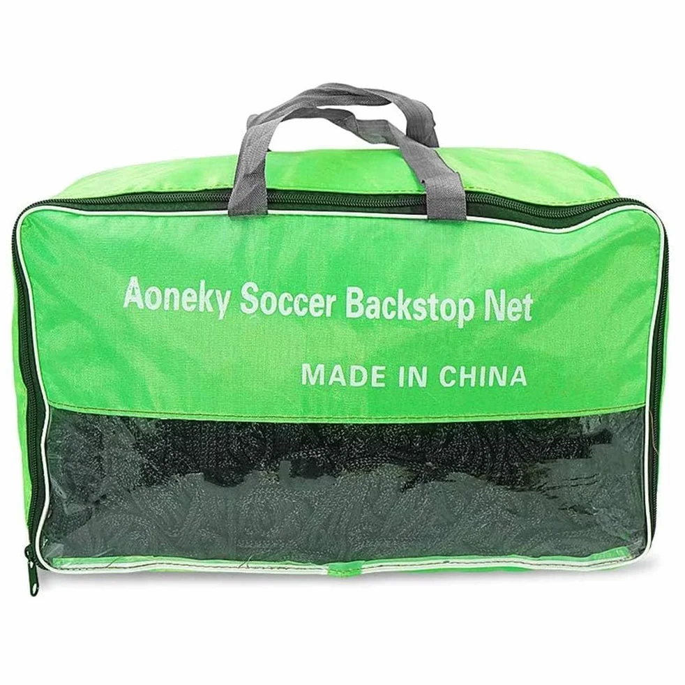 Aoneky Red de Barrera para Fútbol 3×3/4.5/6/9/12M, Cuerda de Poliéster 2,5 mm, Malla 10×10 cm, Negro