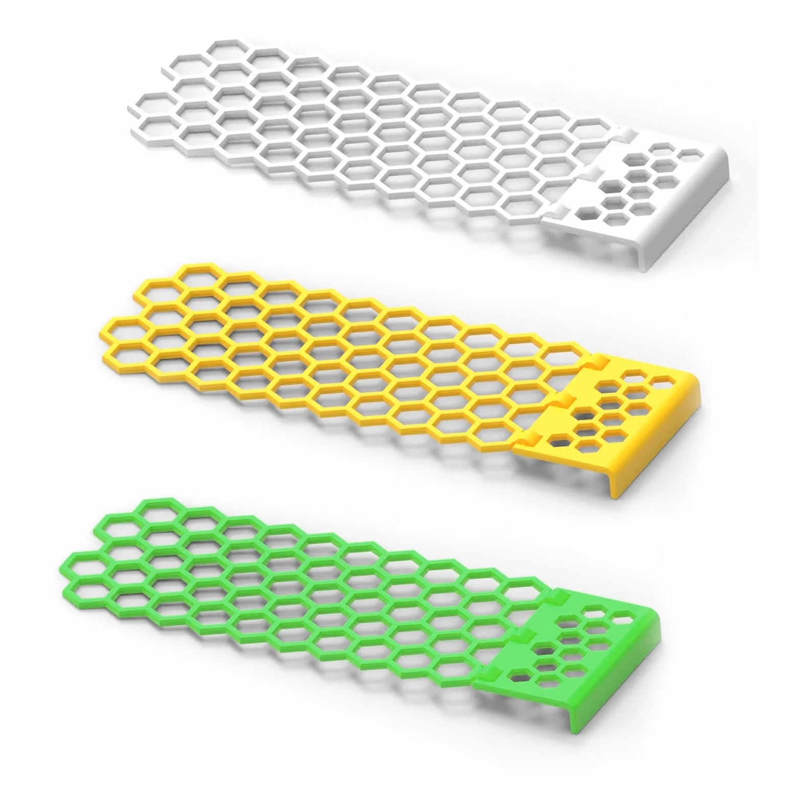3 Escaleras Flotantes para Abejas - Isla de Colmena Plegable en Plástico | Bebedero Seguro para Polinizadores en Jardines, Huertos y Colmenares (Antiahogamiento)