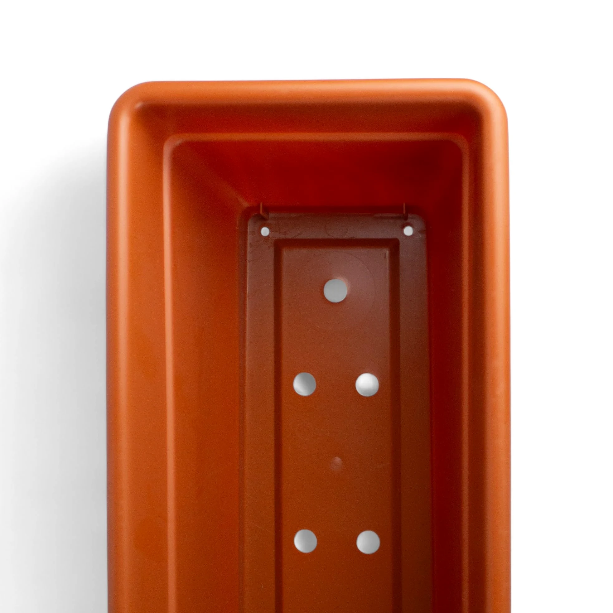 Pincho Macetero Rectangular Exterior - Jardinera Balcon, Macetas Rectangulares Plastico, Macetero Rectangular Marron, Macetas Exterior Grandes Resistente - 80x20x16cm Plastico (2)