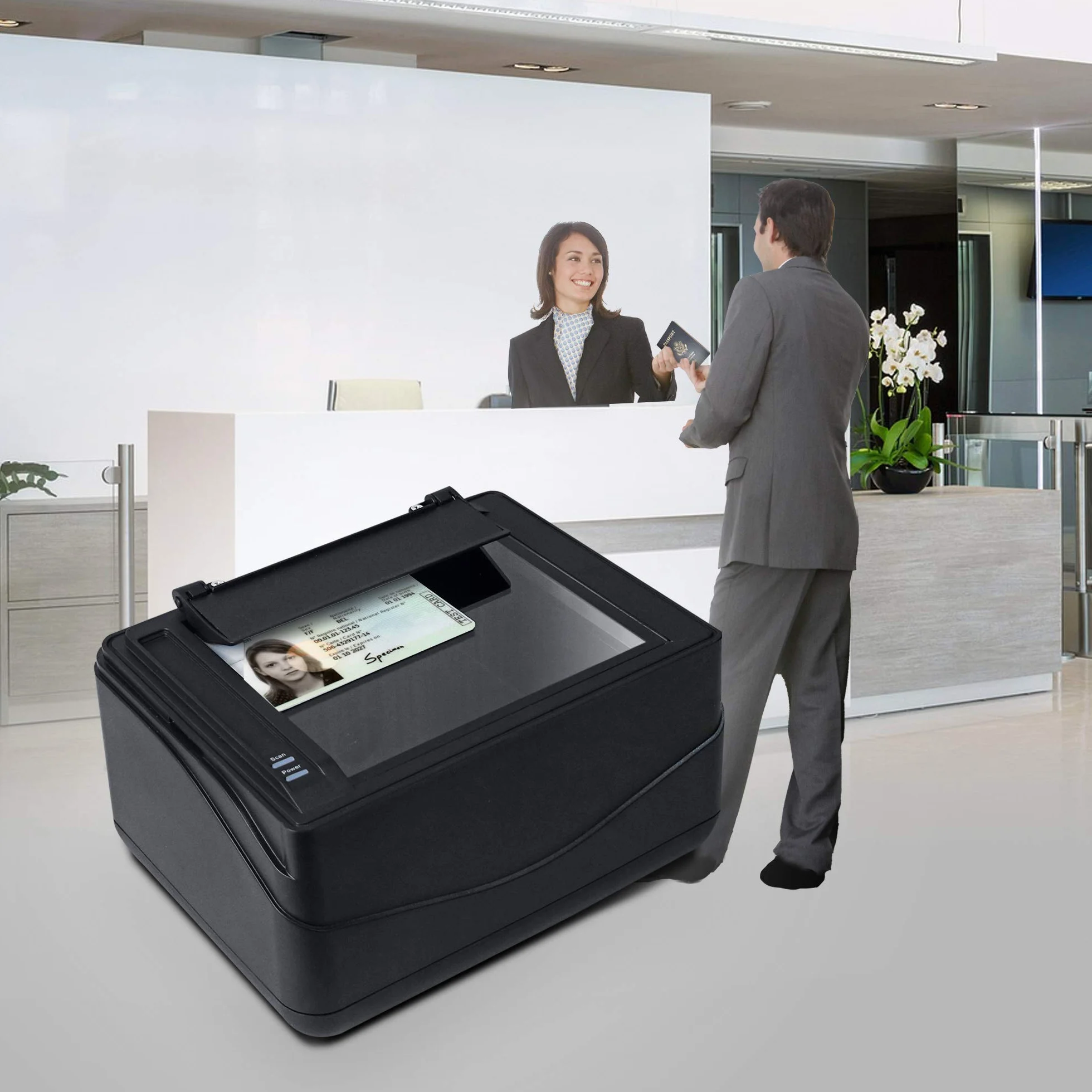 Plustek X-Mini Escáner de Pasaporte y Tarjeta de Identidad