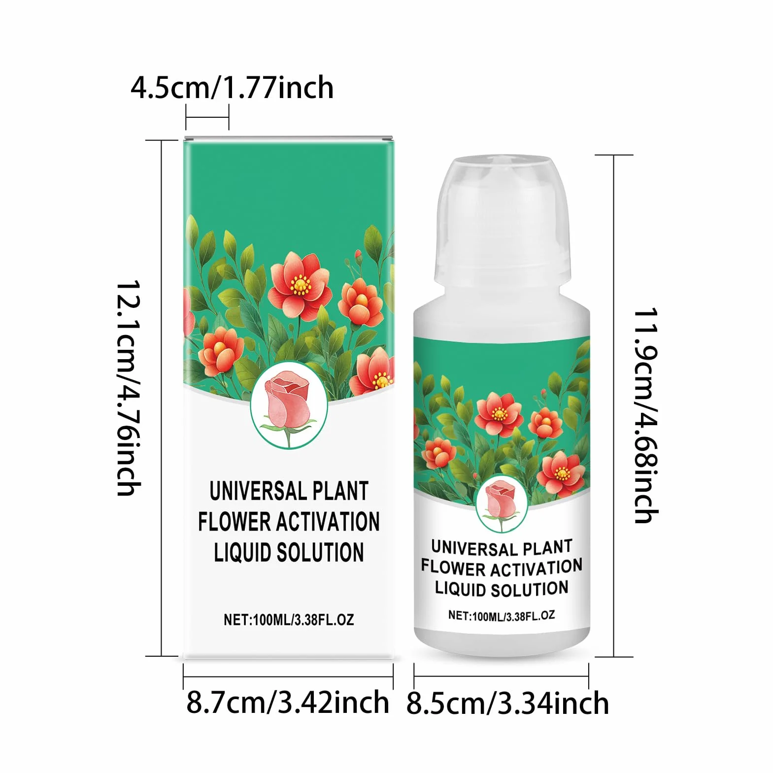 Alimento Para Flores Cortadas | Líquido 100 ml Nutrientes Hidropónicos | Suministros De Jardinería Para Césped Hidroponía Y Vitalidad De Macetas Interior Exterior