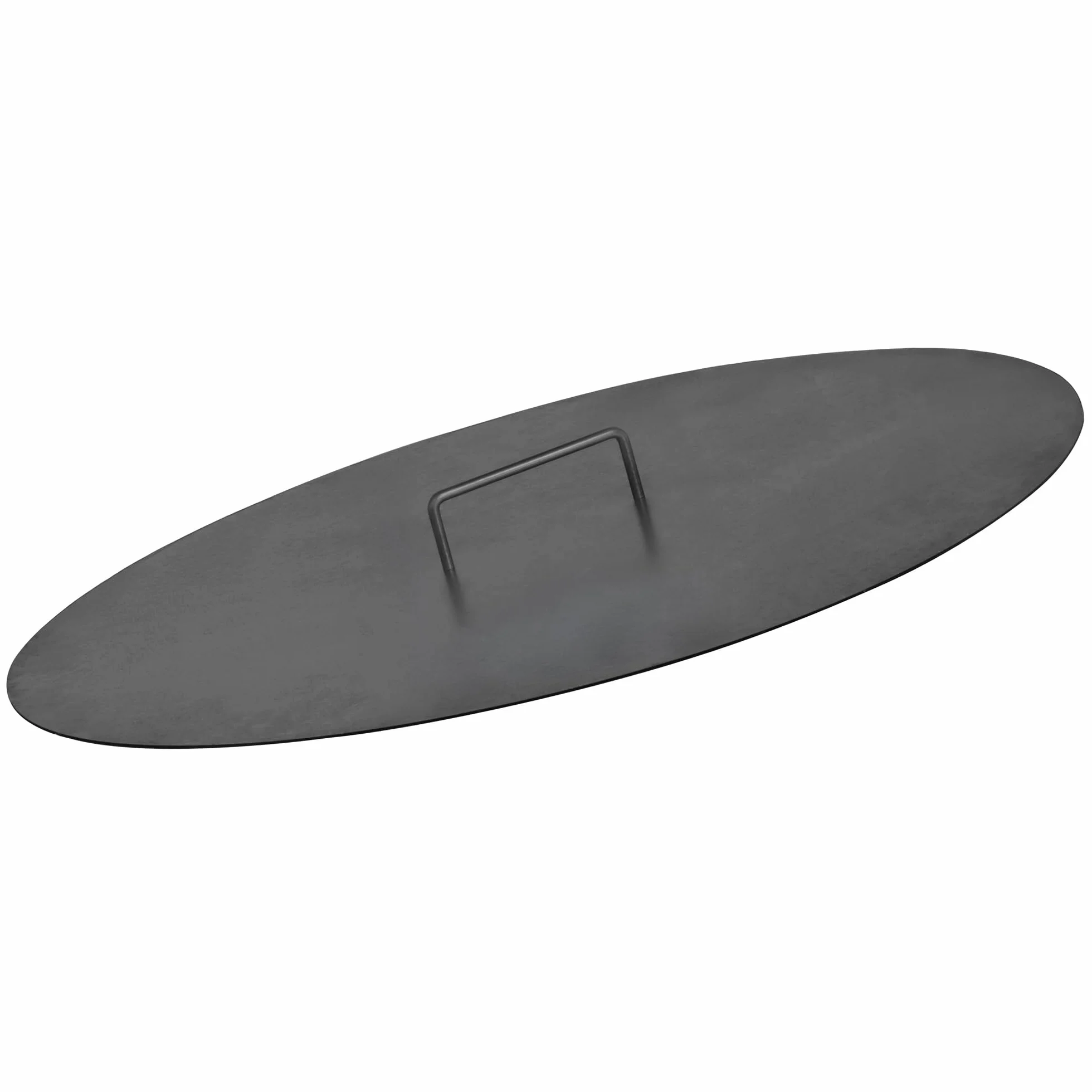 BBQ-Toro Cubierta para brasero de 80 cm de diámetro, color negro, placa de cubierta con asa