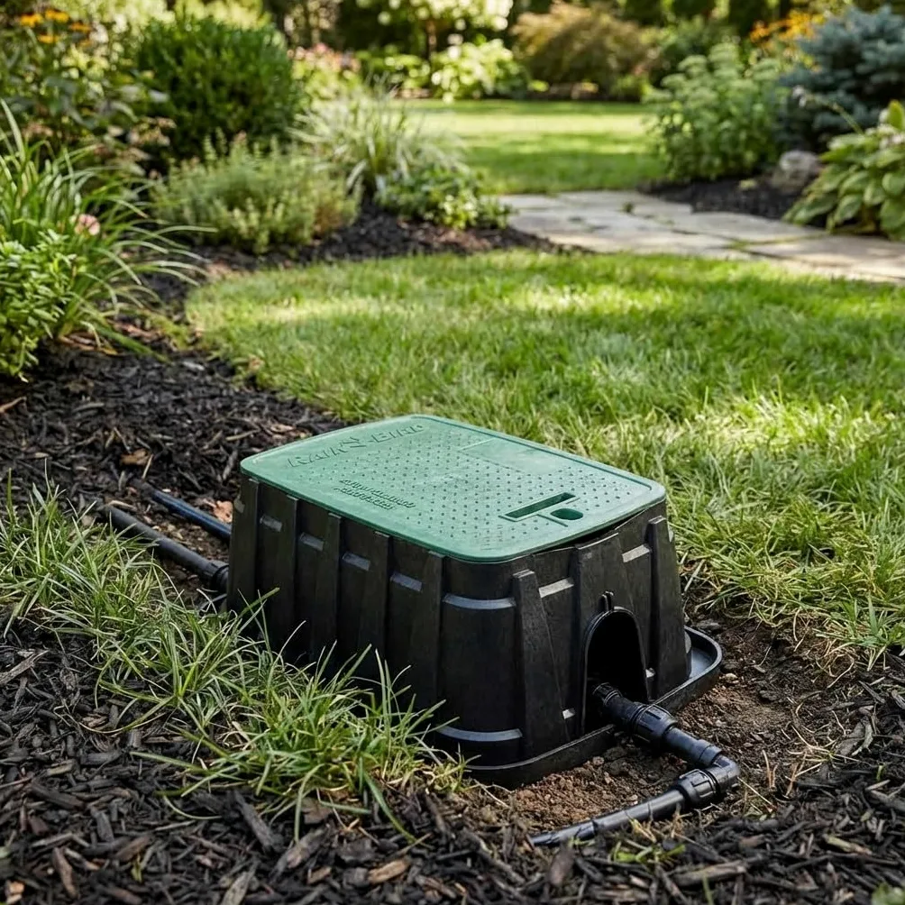 Suinga Arqueta Riego Super Jumbo R Bird VBSPHR 84x60x46 cm - Caja de Conexión Sistema Riego Automático, Resistente y de Alta Capacidad, negro