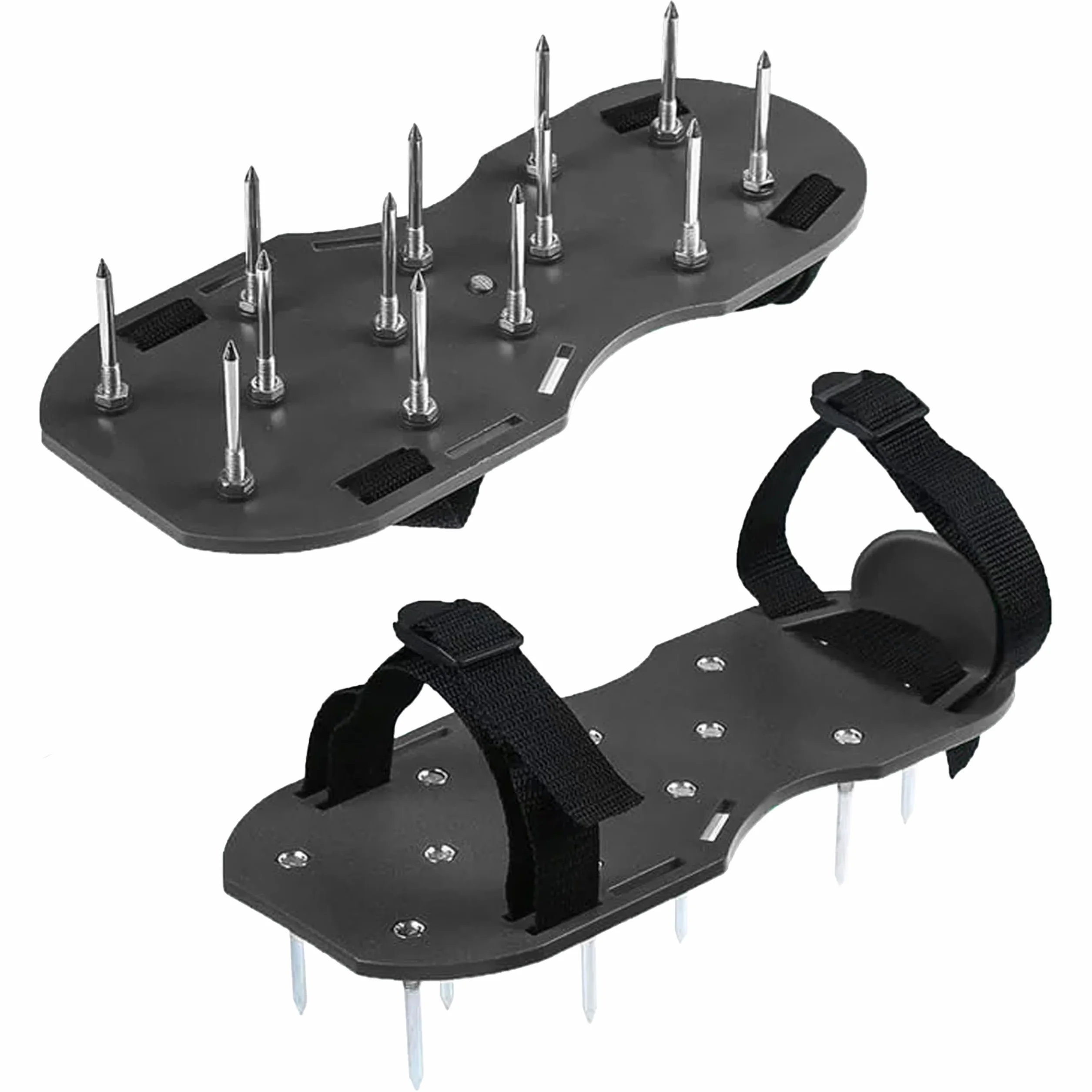Zapatos aireadores de césped con púas – Zapatos de aireación del suelo para jardín – Sandalias Aerator ajustables para el cuidado del césped y la ventilación