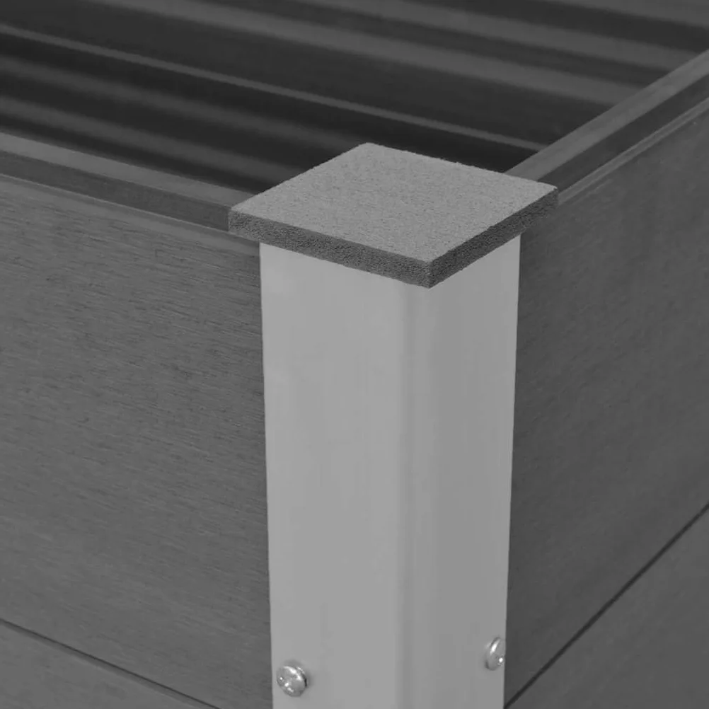 vidaXL Arriate de WPC Gris 100x50x54 cm
