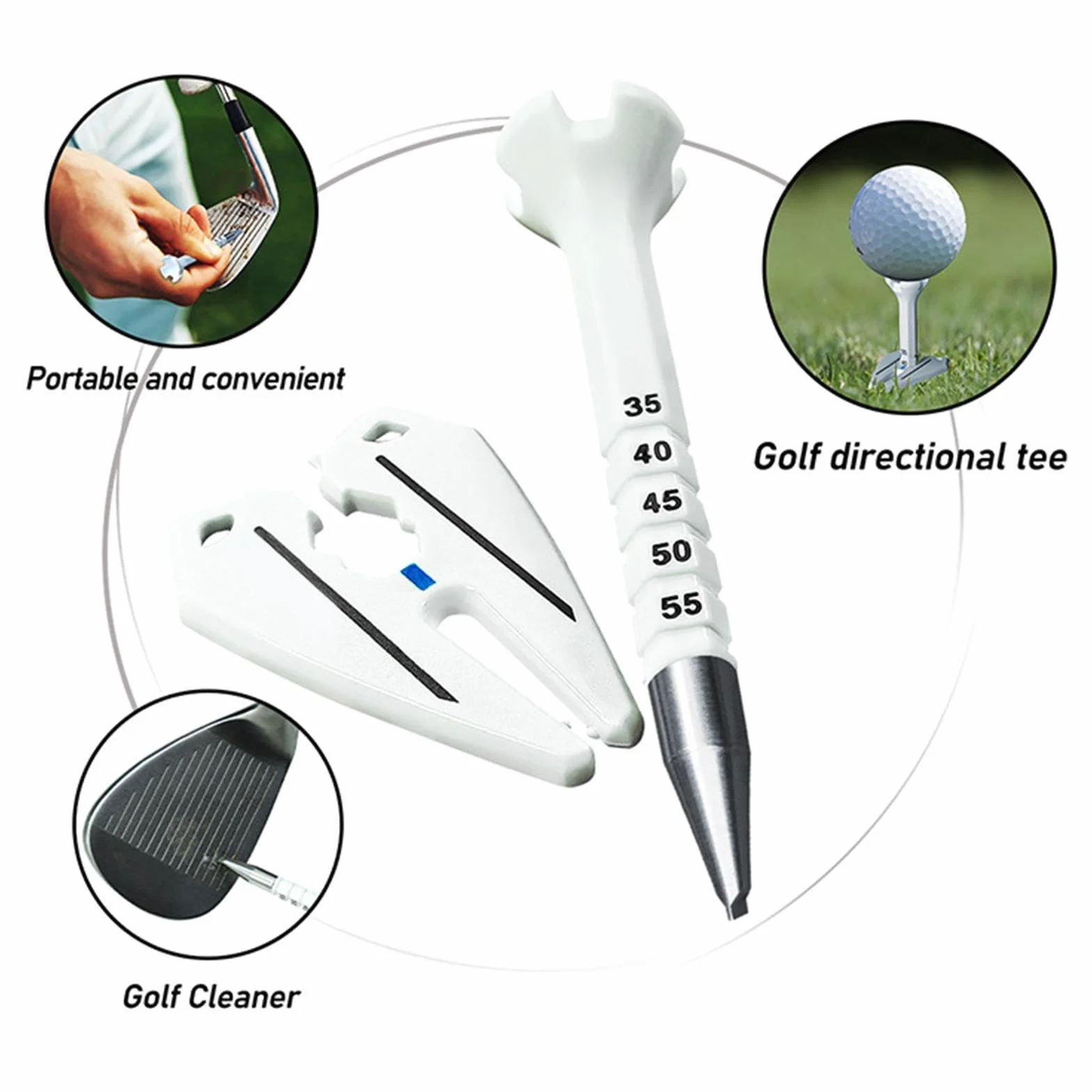 Tees para Golf de Alta Estabilidad para Hombres Mujeres Adultos Jóvenes Adolescentes Golfistas Atletas