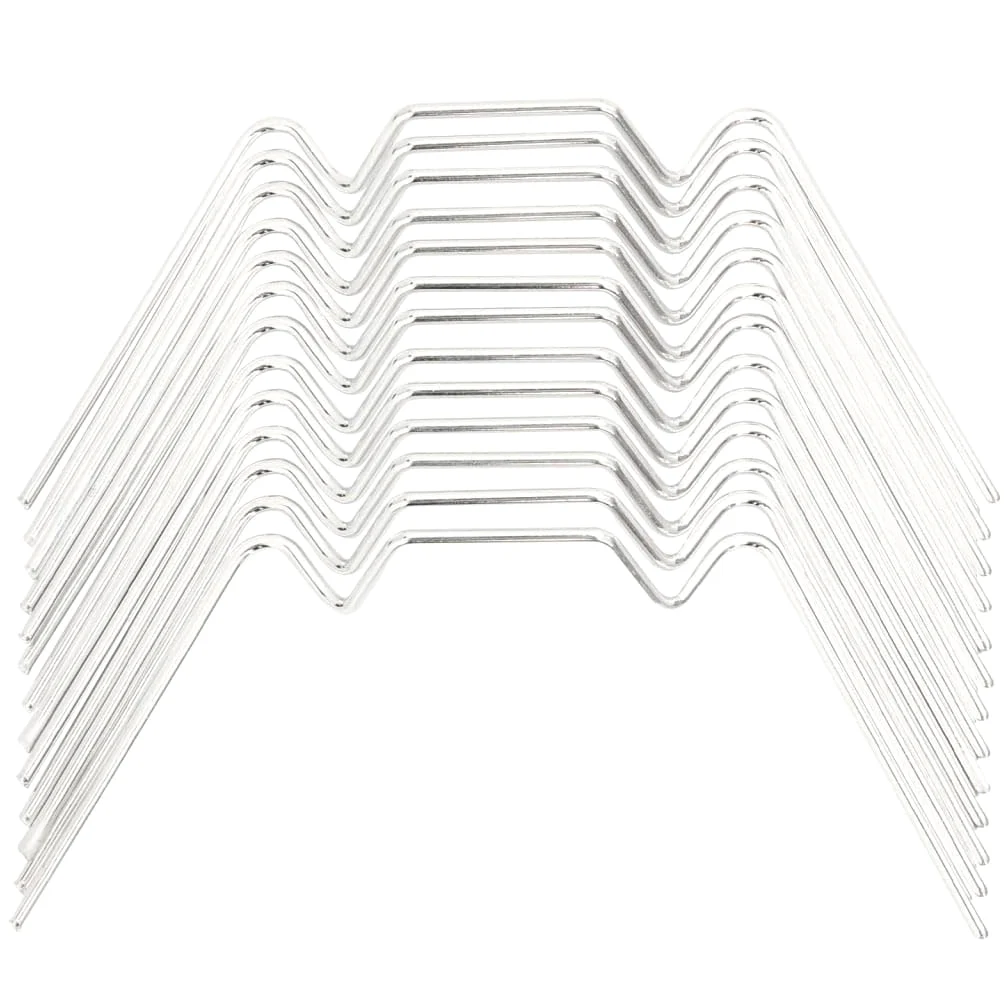 Clips de invernadero tipo W de acero galvanizado, 80 x 35 mm, 50 unidades, duraderos, resistentes a la intemperie, para invernadero, placas de cristal, plantas, protección en el jardín, balcón