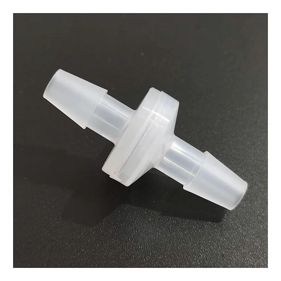 Válvulas De Retención De Plástico PP De 1/4" 3/16" 1/4", Válvula Unidireccional Antirretorno For Fluidos De Gas, Aire, Líquido Y Agua (2 Unidades)(3/16")