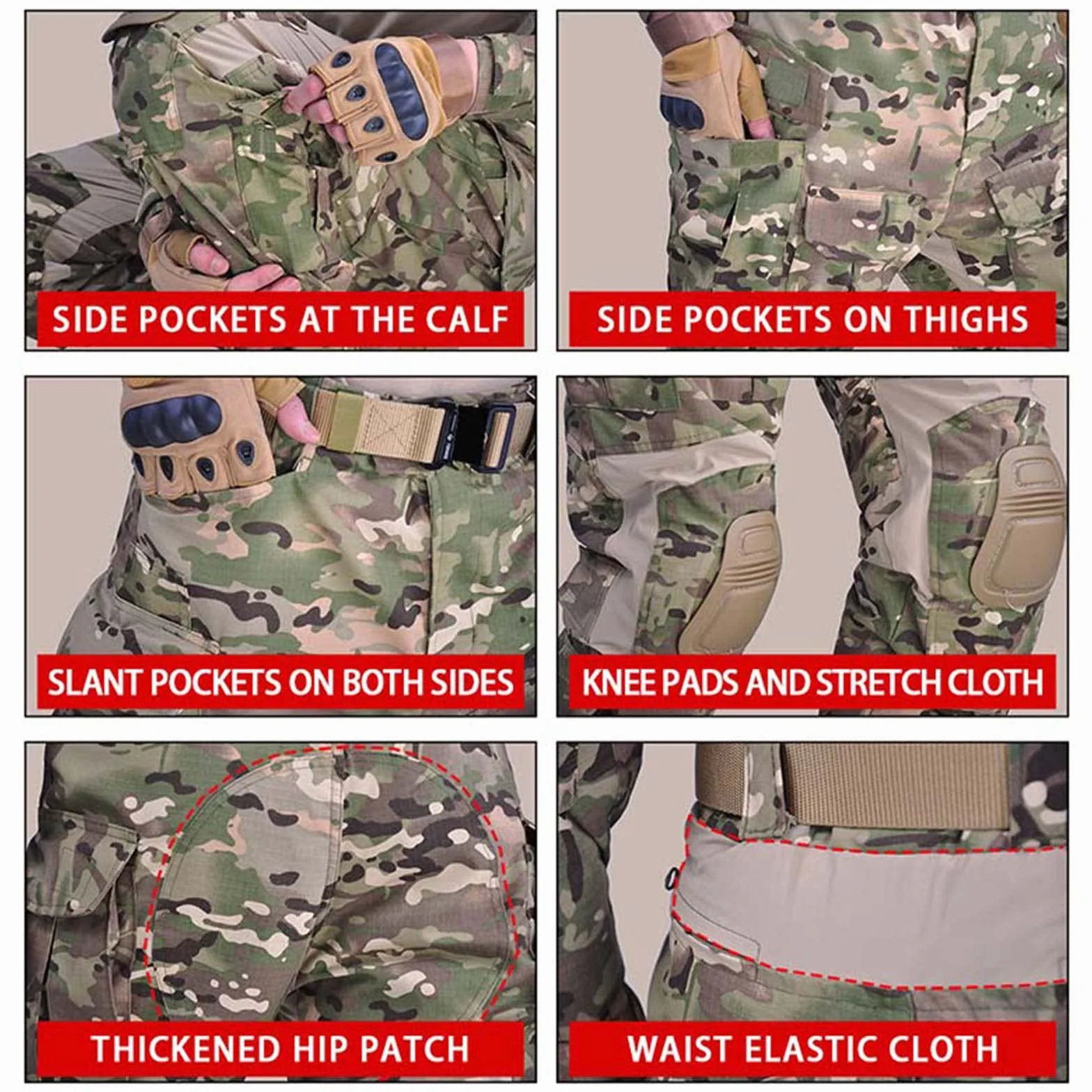 Chaqueta táctica uniforme militar ropa de caza paintball traje de combate hombre camisa pantalones almohadilla Acu Airsoft