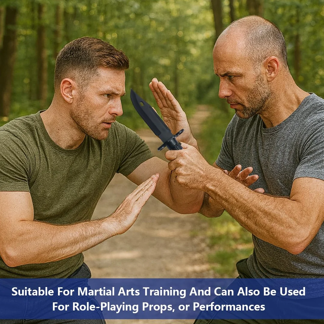 Cuchillo de goma sintética para entrenamiento - Silicona suave seguro para artes marciales defensa personal cosplay