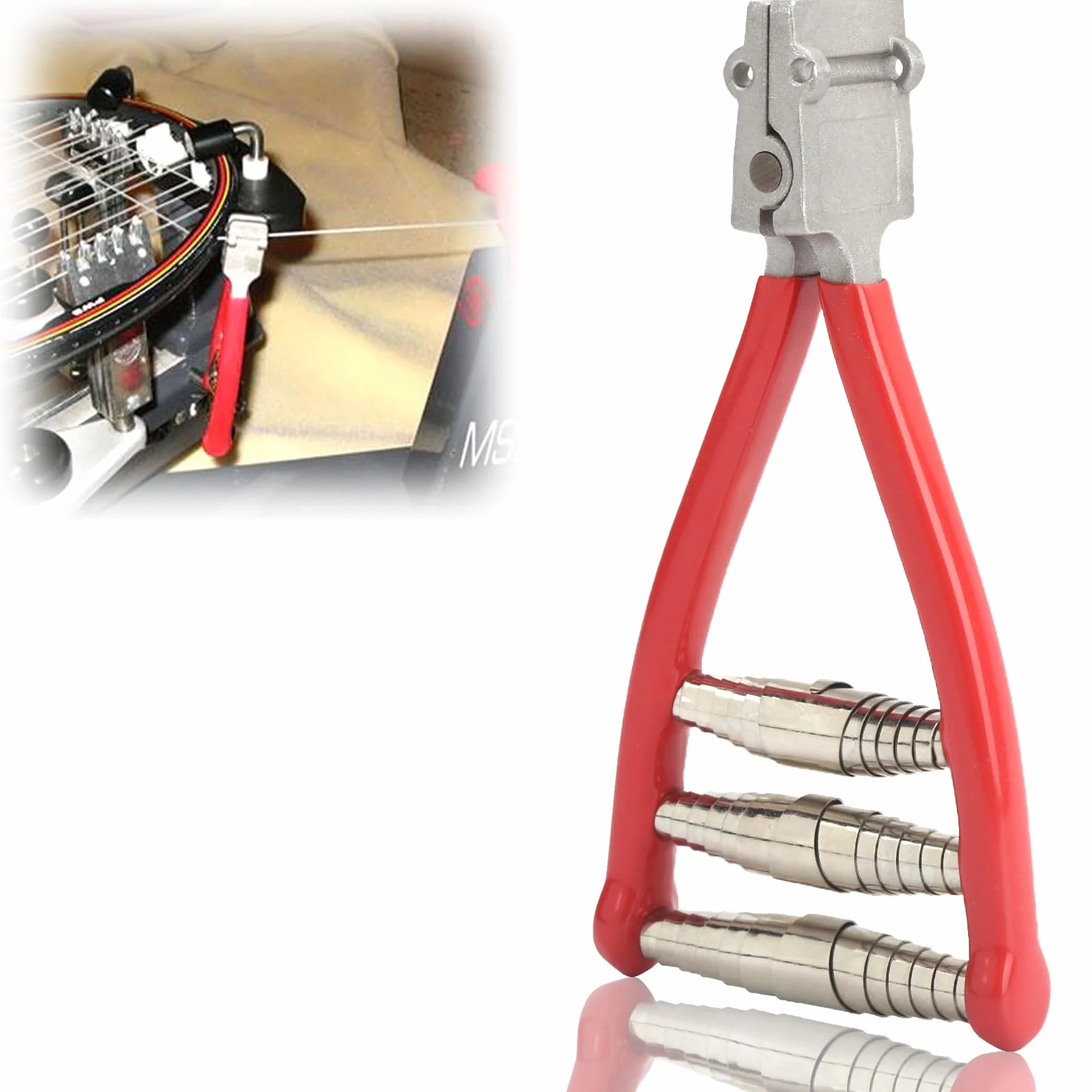 Pinza para Cuerda de 3 Resortes Máquina para Encordar Raquetas de Tenis