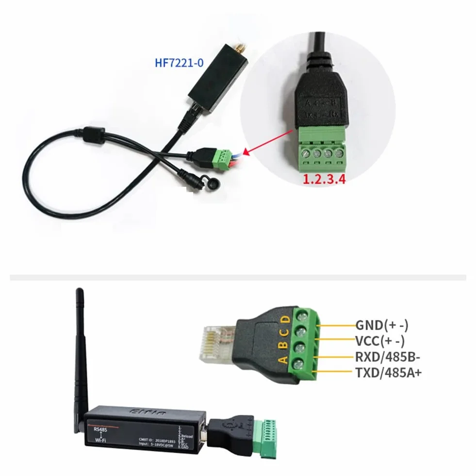 EW11A RS485 WiFi Convertidor de Protocolo Modbus