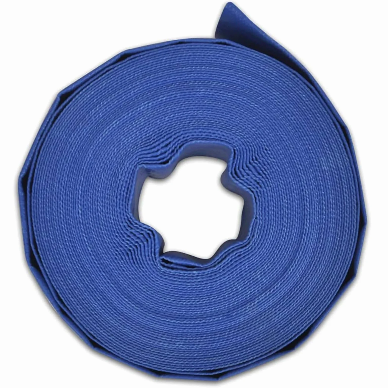 Homgoday Tubo flexible plano 50 m 3" de PVC, manguera de agua, tubo flexible de cinta plana