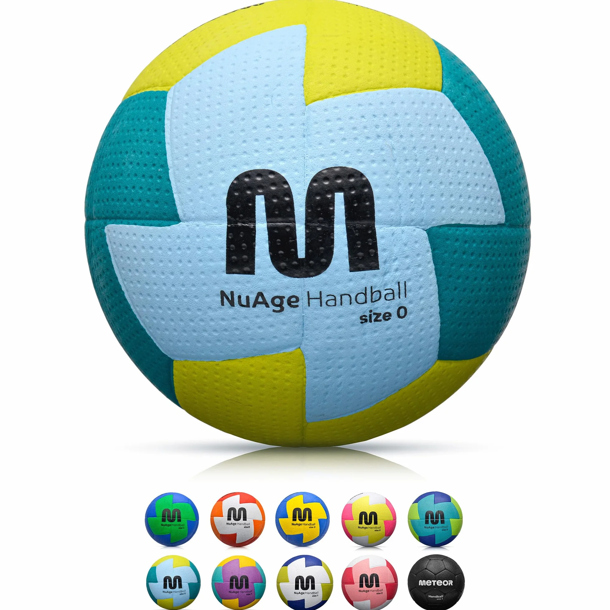 Meteor Nuage Balón de Balonmano para niños, jóvenes y mujeres, Entrenamiento, Superficie Antideslizante