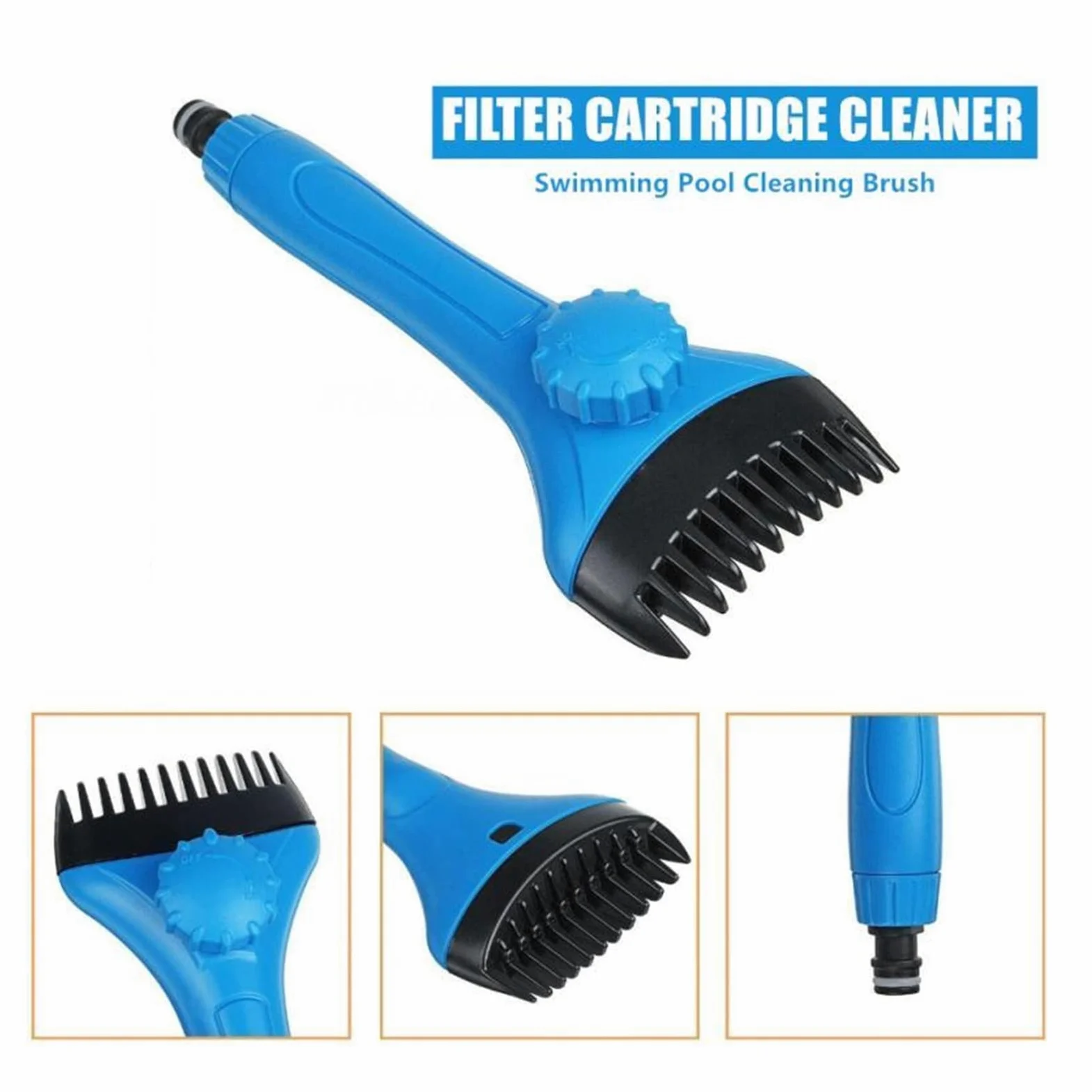 aspiradora de Piscina Limpiador de Cartucho de Piscina, Varita de escombros, filtros de bañera, Peine de Filtro, superlimpiador for Piscina, bañera, SPA, Herramienta de Agua