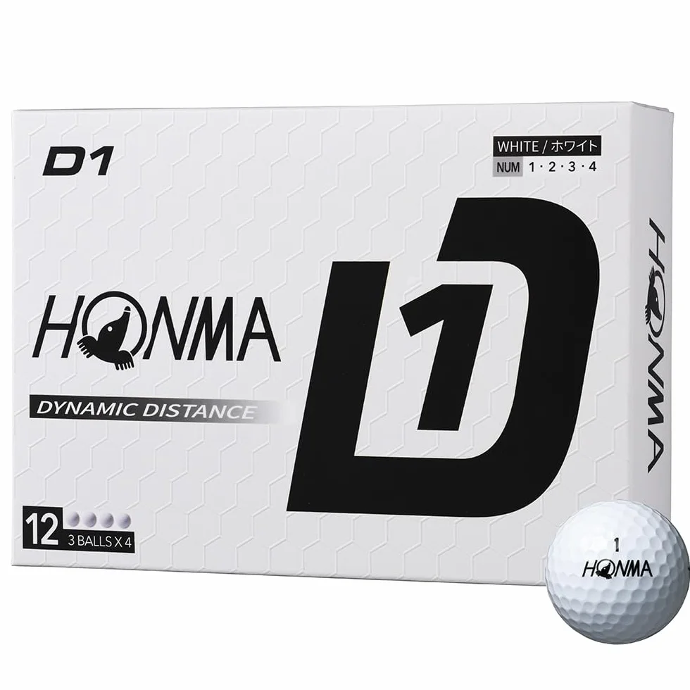 Honma D1 2024 Bolas de Golf 12 Unidades Blanco
