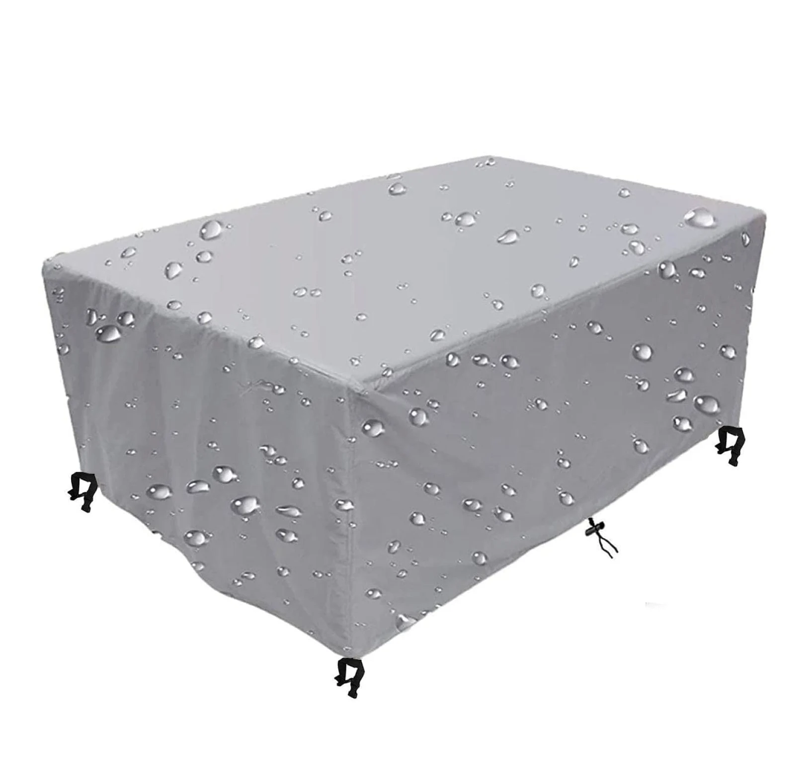 Fundas de Muebles de jardín,varios tamaños Funda para Muebles de Jardín Exterior Rectangular Impermeable,Anti-UV,Resitente al Polvo,para Sofa de Jardin al Aire Libre Patio 285x205x63cm Plata