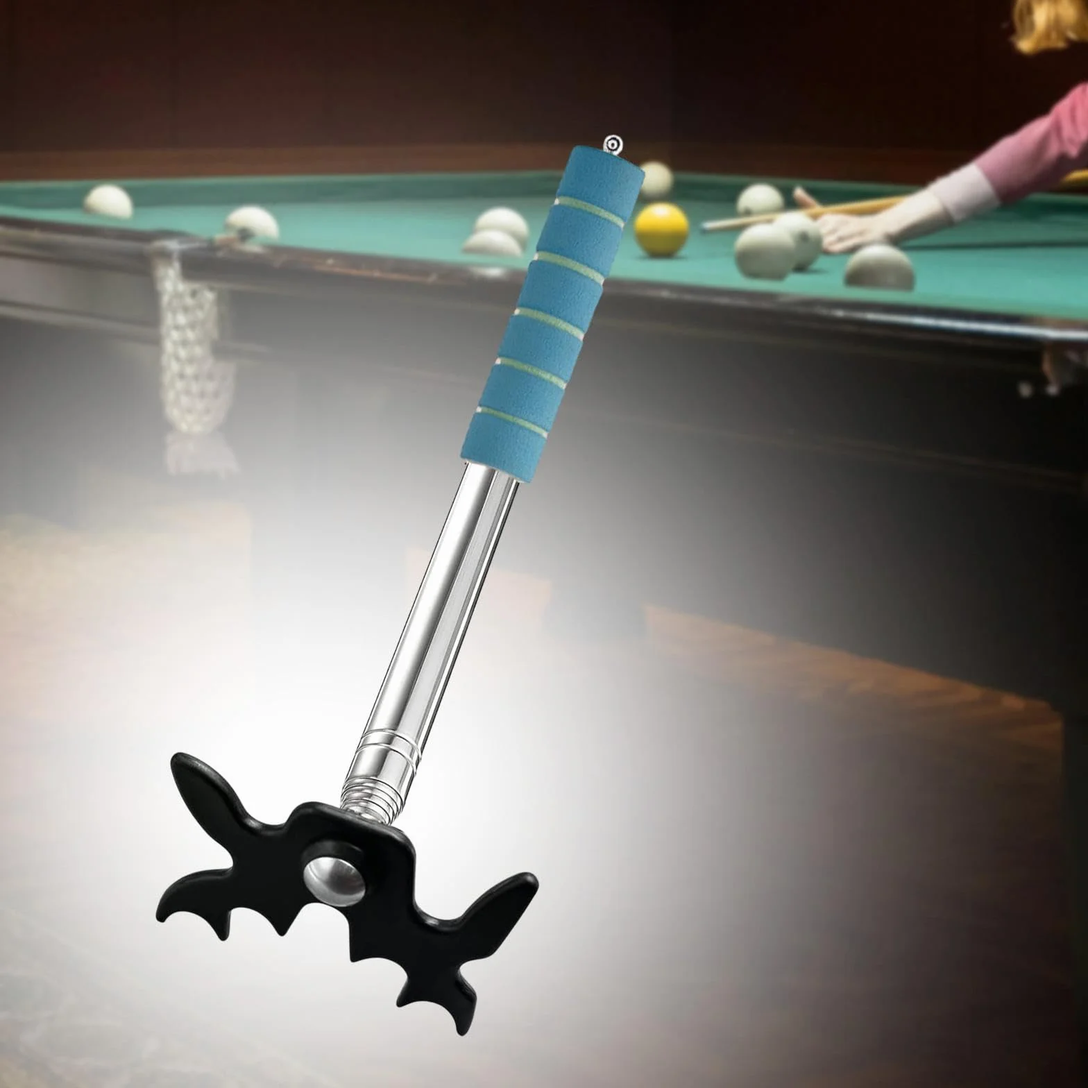 Rockible Punte retráctil Puente Cue Stick Snooker Bridge Rester para Juego de Interior