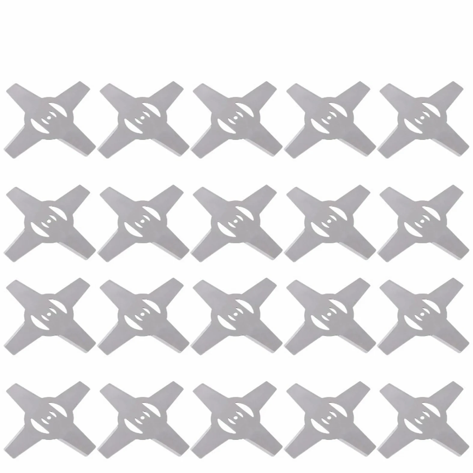 Cuchillas De Cabeza Cortadora De Cepillo Recortadora De Metal De 150mm, 4 Dientes For Piezas De Repuesto De Cortacésped(20pcs)