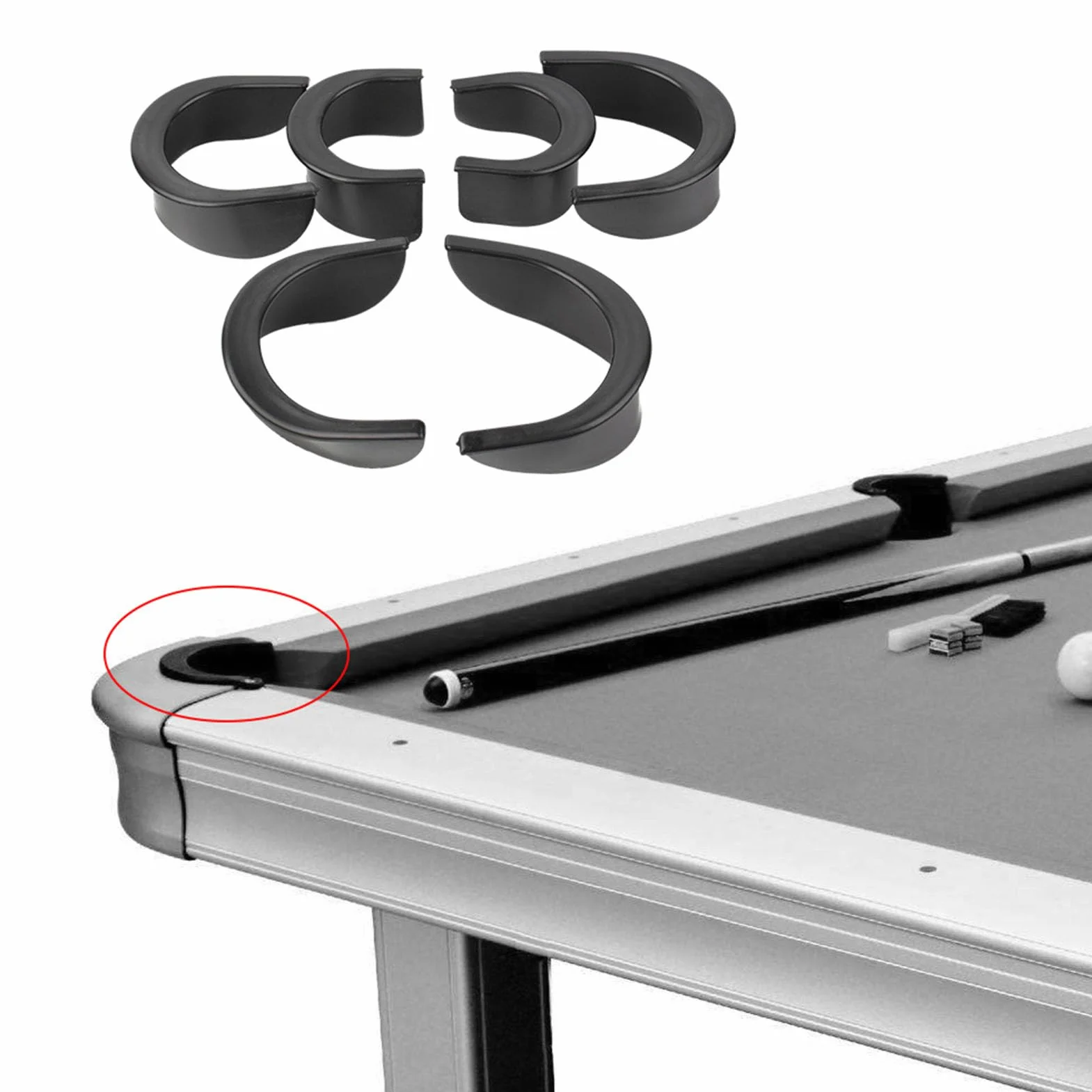 Forros de Mesa de Billar Protector de Bolsillo Forro de Goma Accesorio