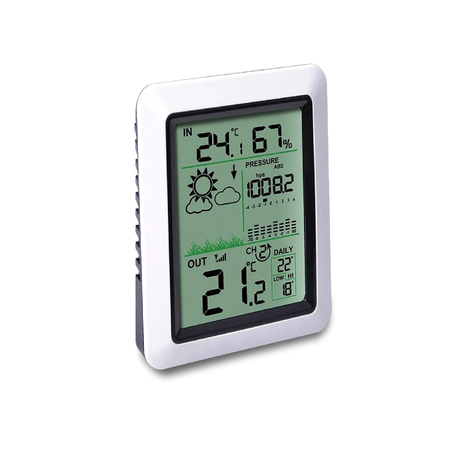 Termohigrómetro Estación Meteorológica Inalámbrica Termómetro Interior Digital Higrómetro Monitor De Humedad con Sensor De Temperatura