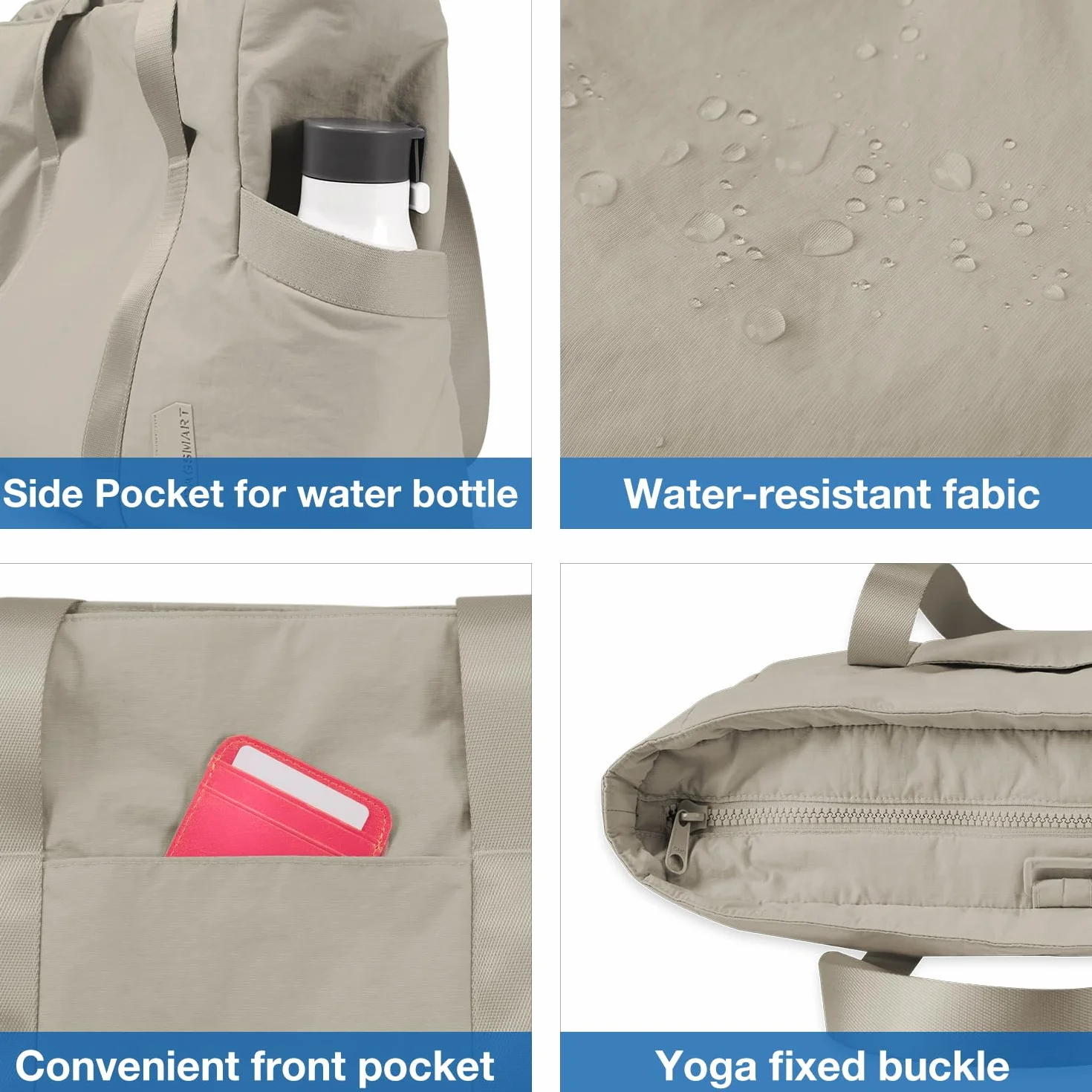 Bagsmart Bolsa de Viaje Grande Impermeable Mujer Multifuncional Deporte Equipaje de Mano