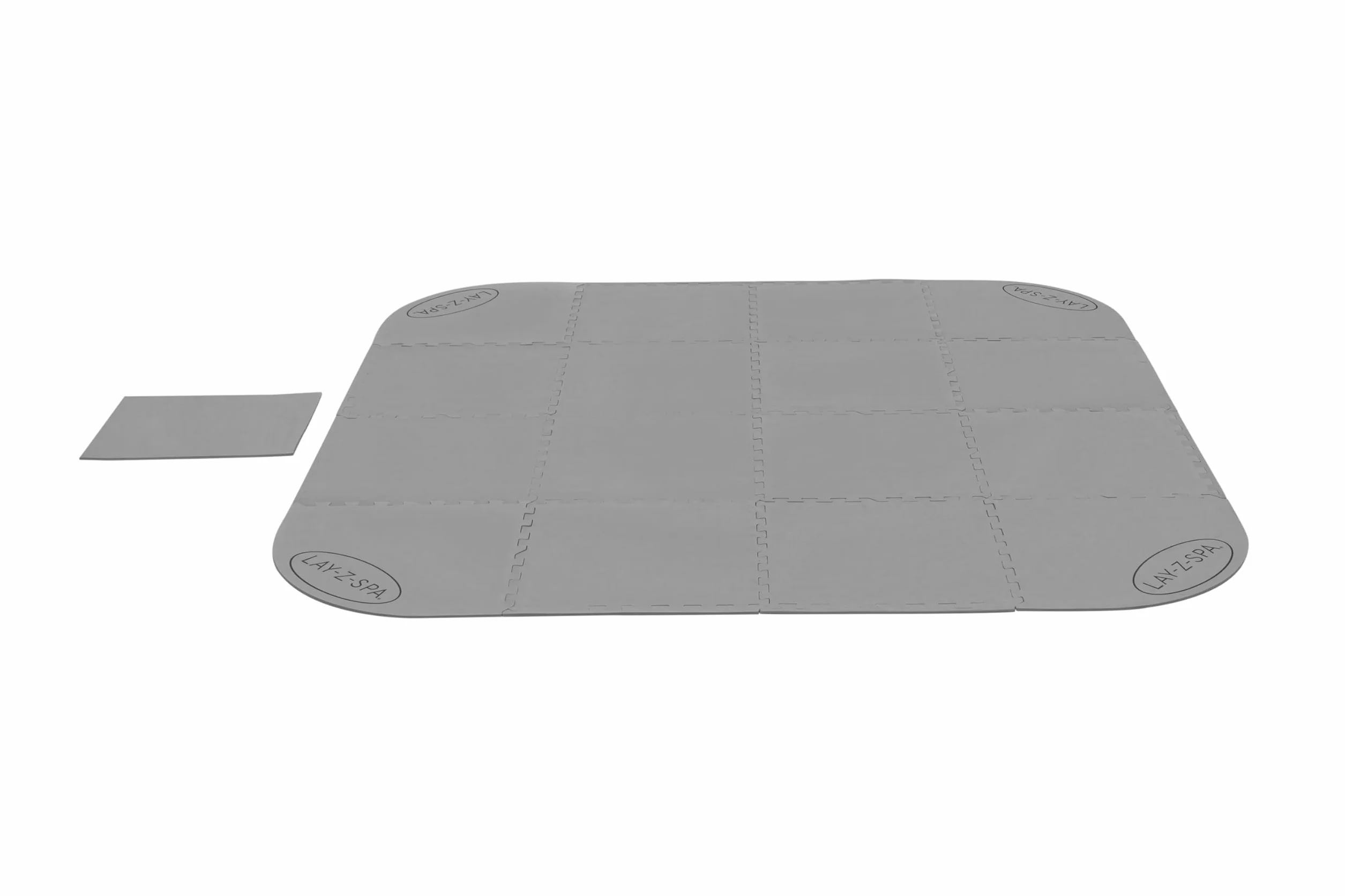 BESTWAY Protector de Suelo y Patio para Jacuzzi Lay-Z-SPA 196x196 cm Gris