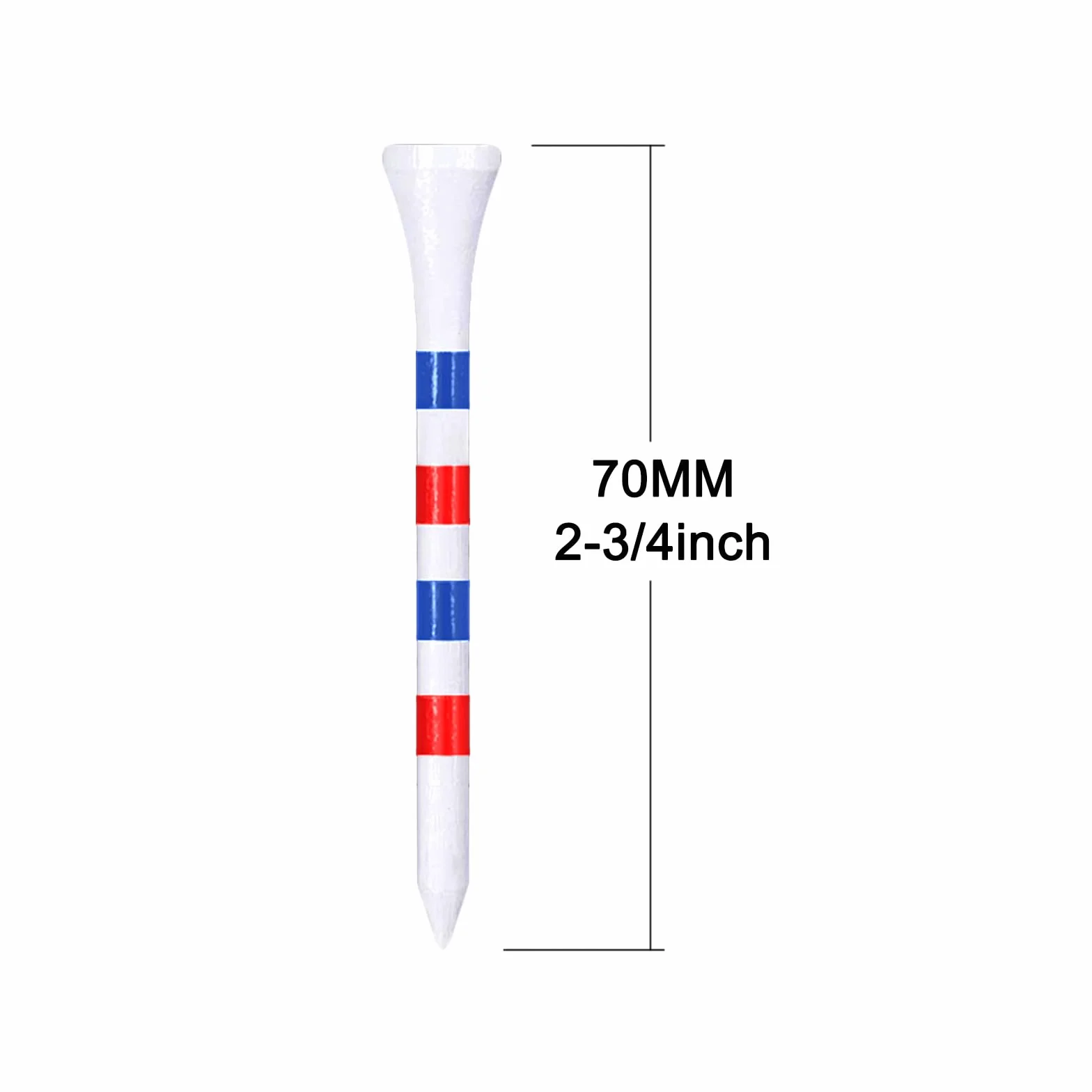Golf Tees Madera Bambú 38mm 70mm 83mm Paquete 100 Piezas