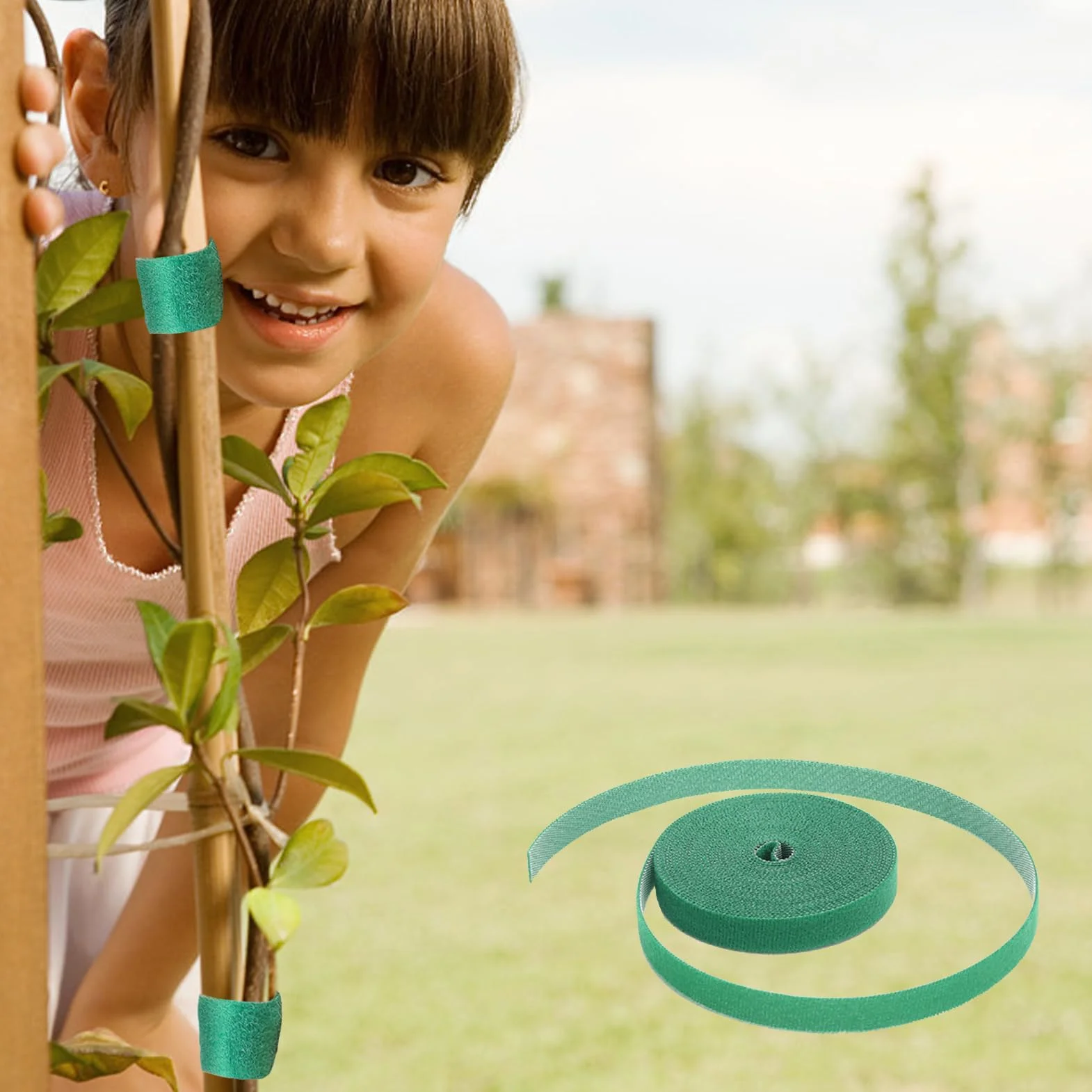 20m Cinta para Plantas, Reutilizable, Ayuda para Escalar Plantas