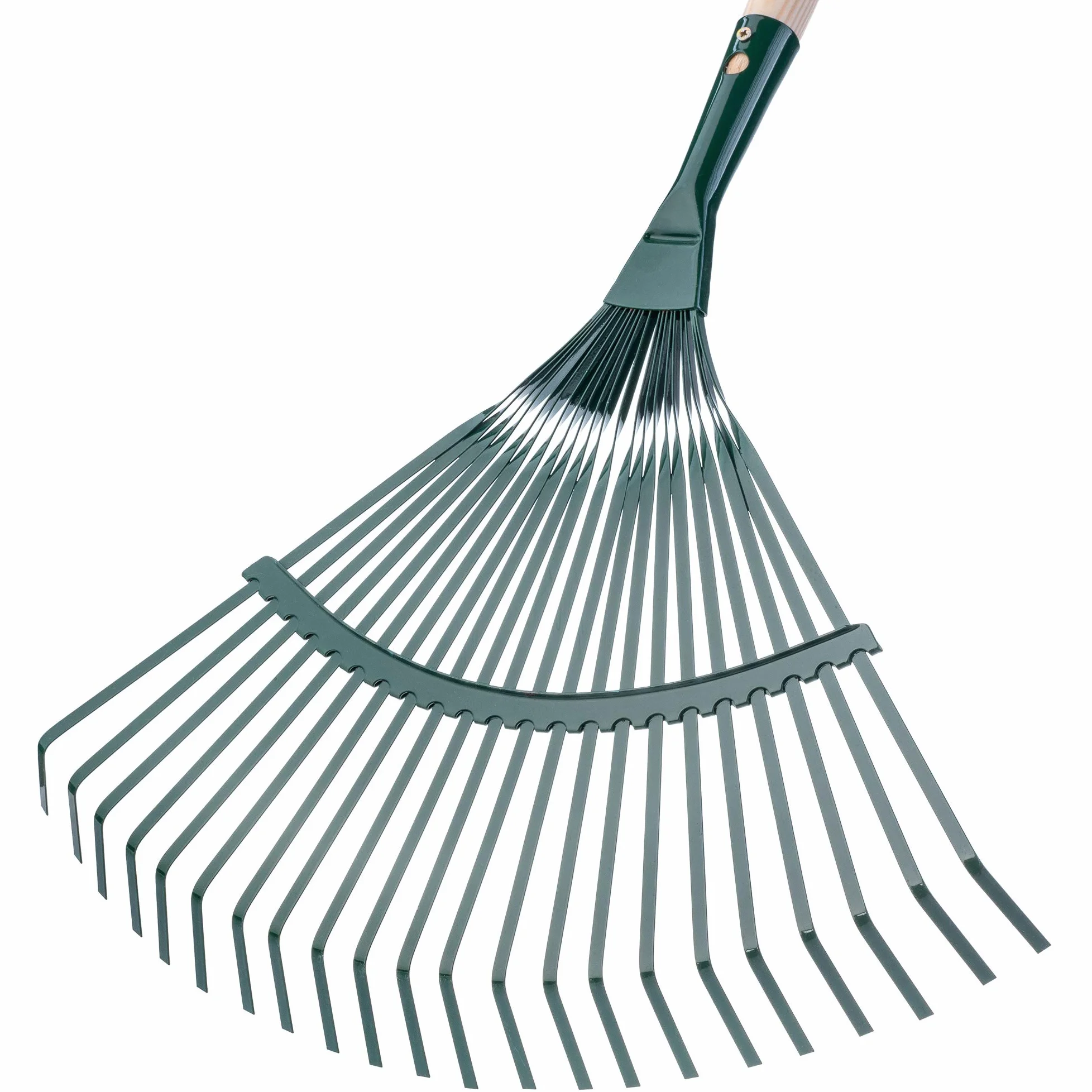 KADAX Rastrillo para Hojas, rastrillo Ajustable con Mango para jardín, césped, cómodo rastrillo de jardín, Compartimentos para Hojas, Escoba para Hojas, (Cinta)