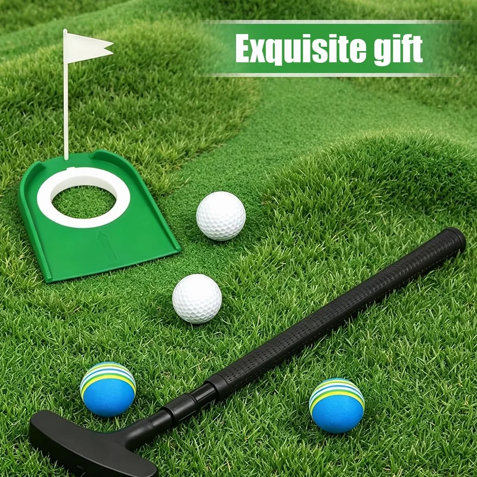 Putter de golf ajustable ambidiestro para zurdos y diestros, mini golf para hogar, exterior e interior