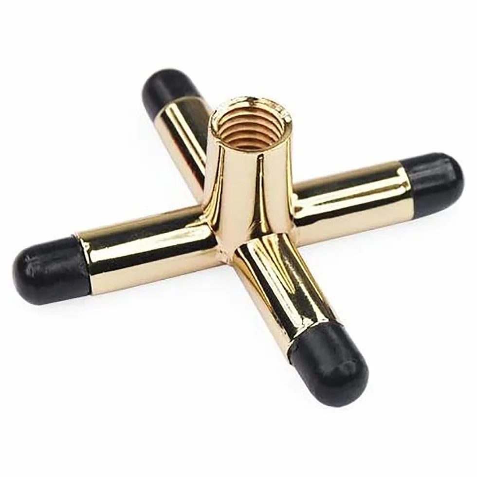 POFET Juego de accesorios antideslizantes para billar con diseño de araña y cruz de metal